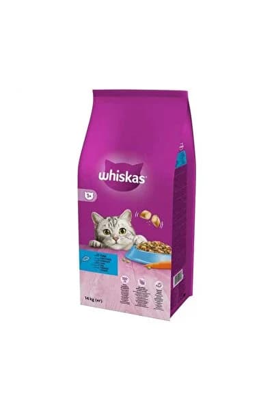 WHISKAS, Hrană uscată pentru pisici adulte cu ton, 14 kg