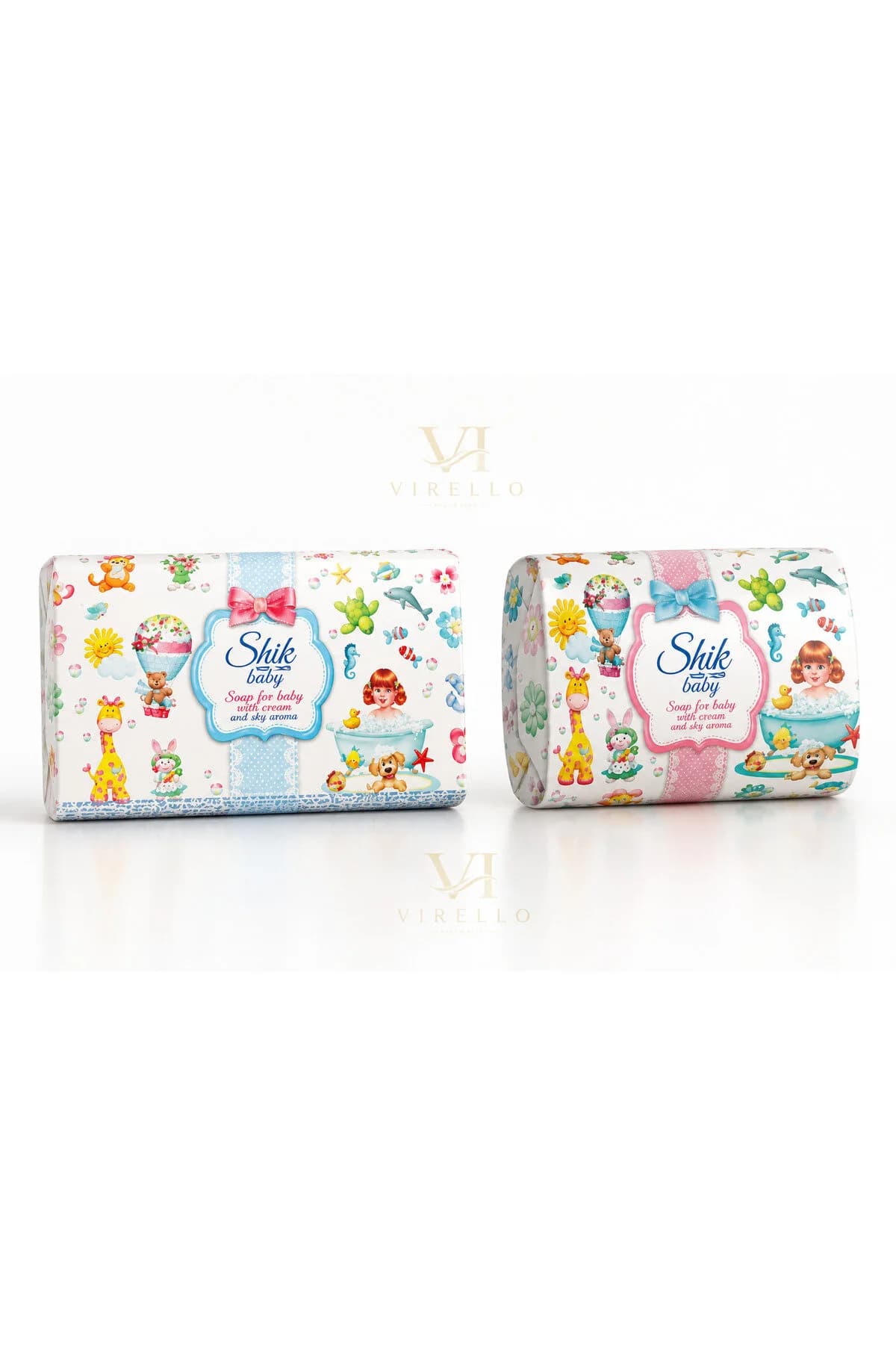Set 2 Săpunuri Solide pentru Copii Baby cu Cremă, 2 Variante