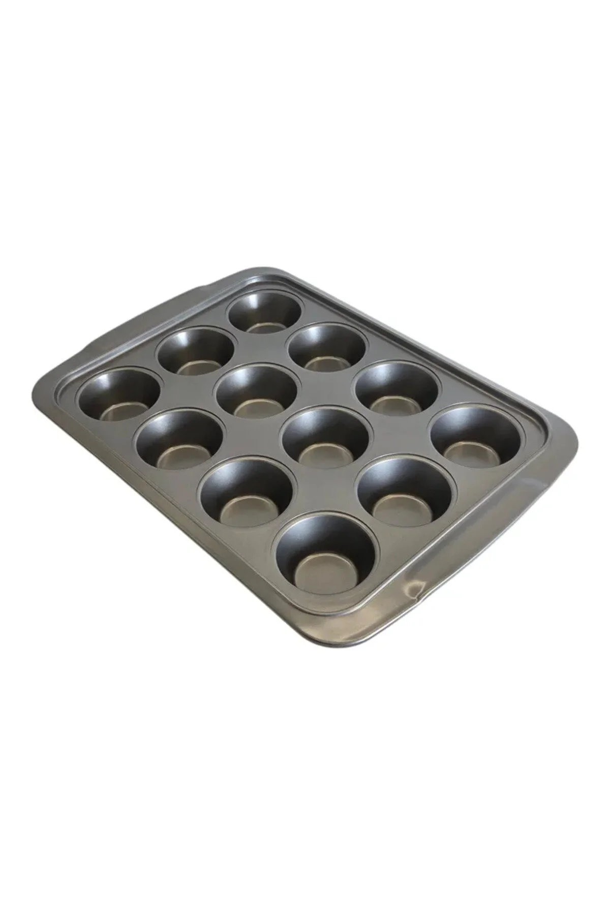 Tavă pentru 12 brioșe și cupcakes 39,7 x 28 x 3,8 cm, Tavă de copt antiaderentă, Tavă pentru cupcakes, mini-tarte și aperitive