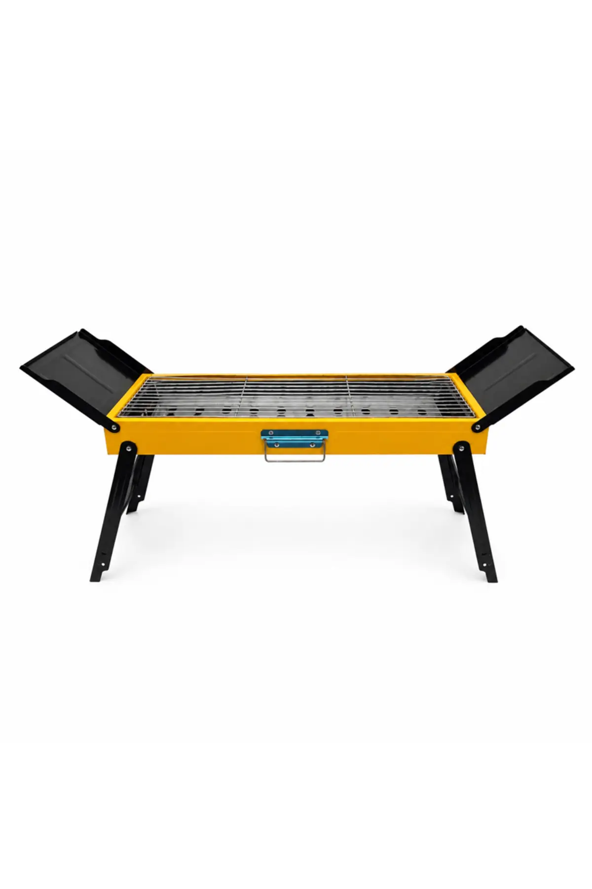 Grătar portabil pliabil 88 x 22 x 32 cm, Grătar metalic pentru camping, picnic și activități în aer liber