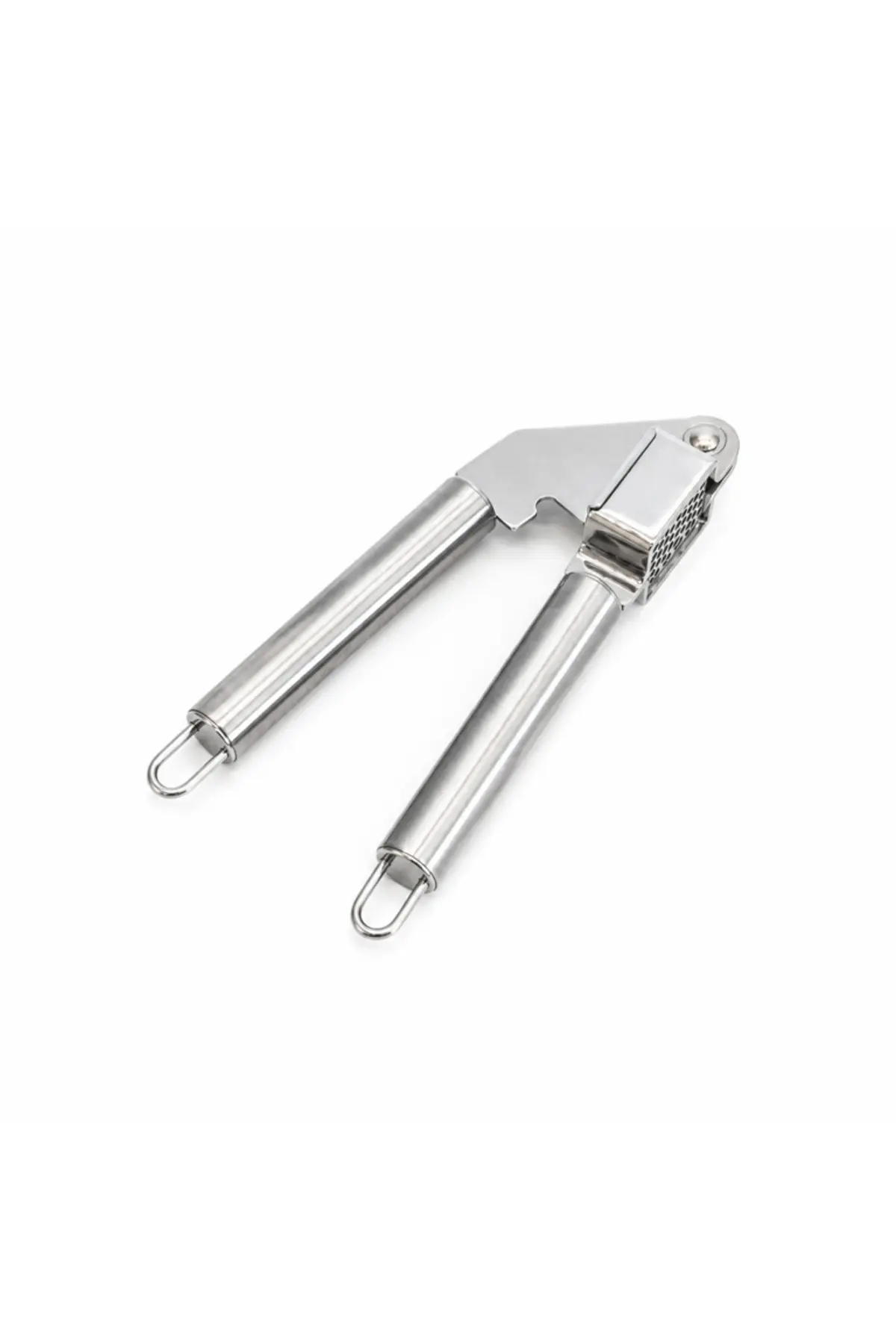 Presă de usturoi din oțel inoxidabil 19,5 x 5 x 3 cm, Presă manuală ergonomică, Rezistentă la coroziune, Ușor de curățat, Pentru bucătărie și gătit rapid