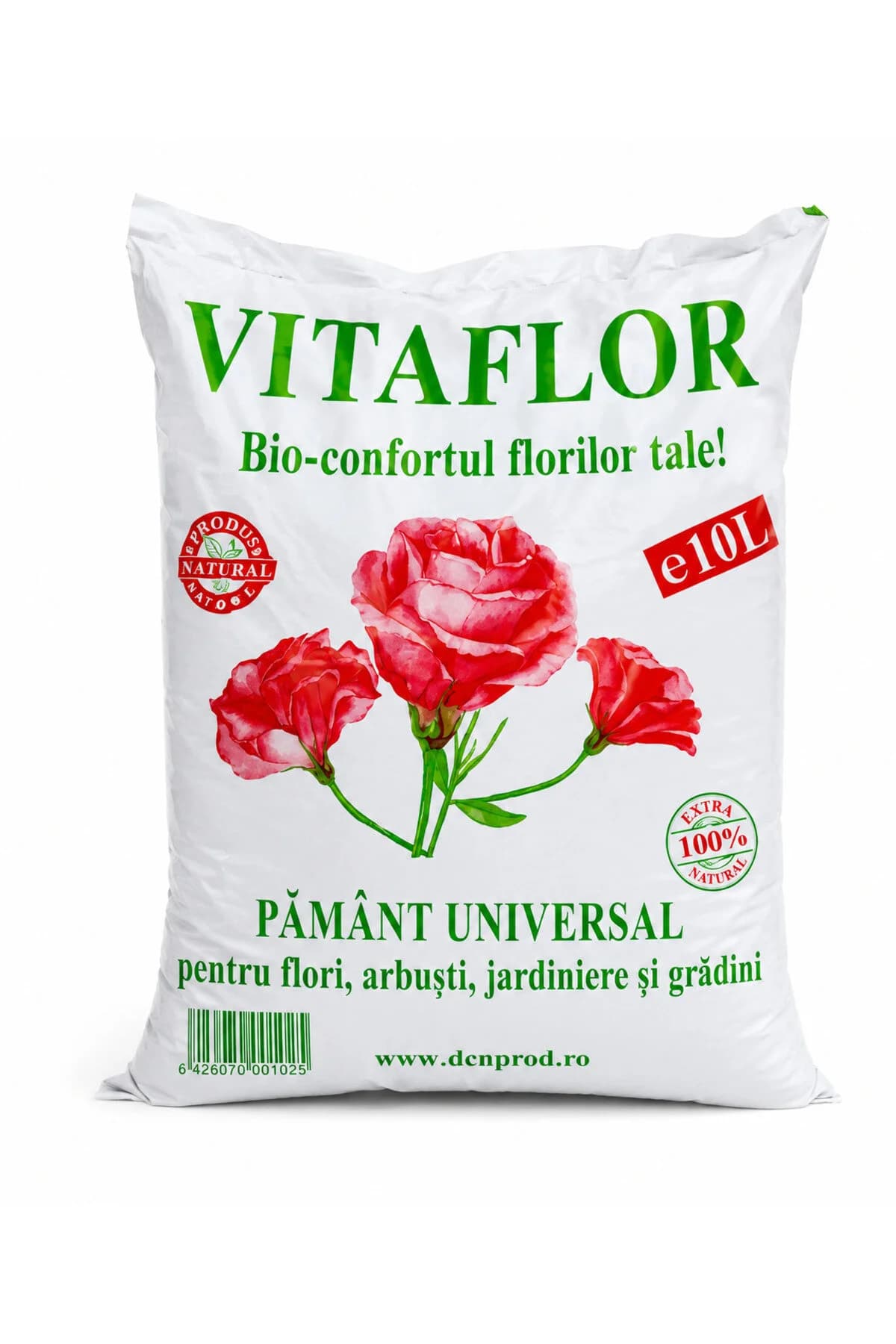 Pământ universal Vitaflor 10L, substrat pentru flori, arbuști, jardiniere și grădină