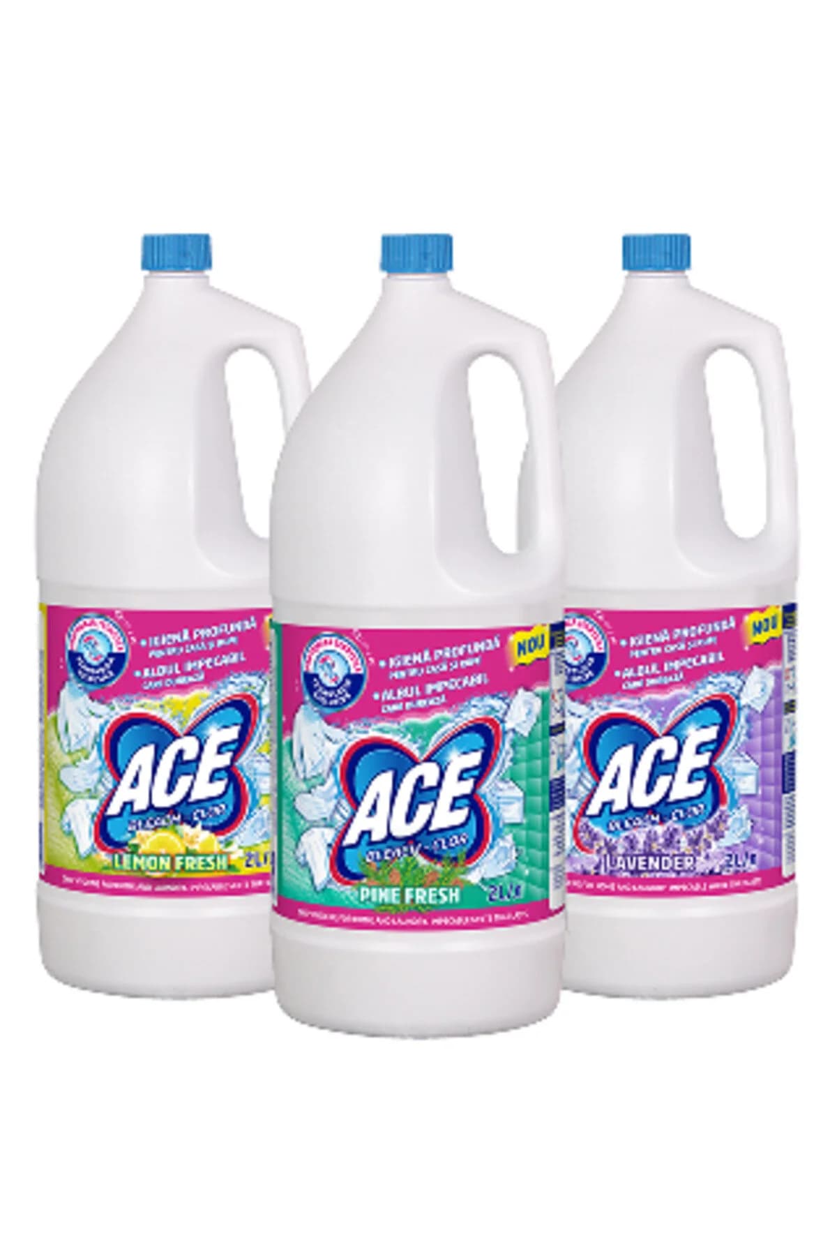 Pachet de detergent de rufe 3x2l Parfumat cu lavandă, lămâie și pin