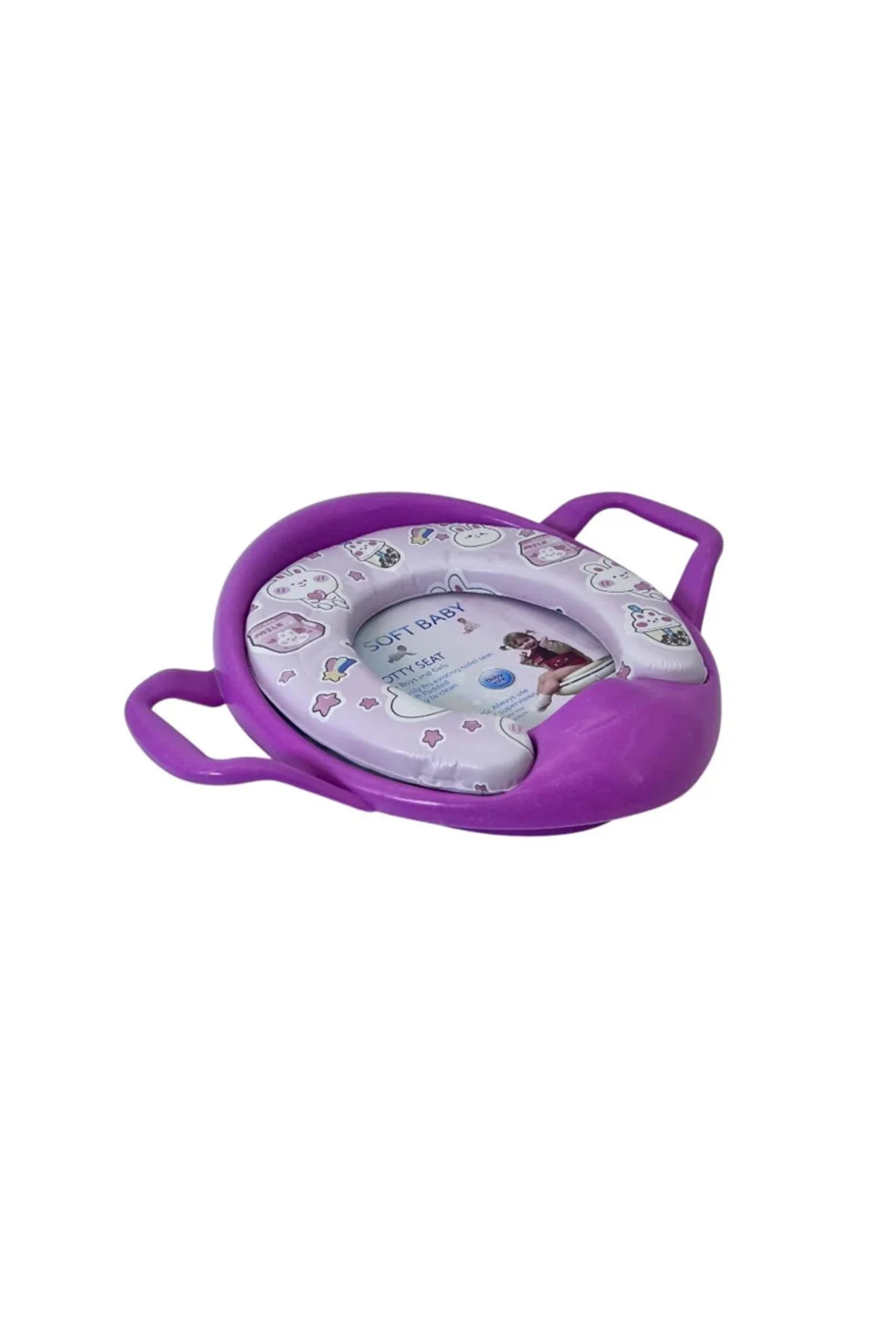 Reductor de toaletă pentru copii cu mânere laterale – Design colorat, ergonomic și stabil, disponibil în mai multe culori