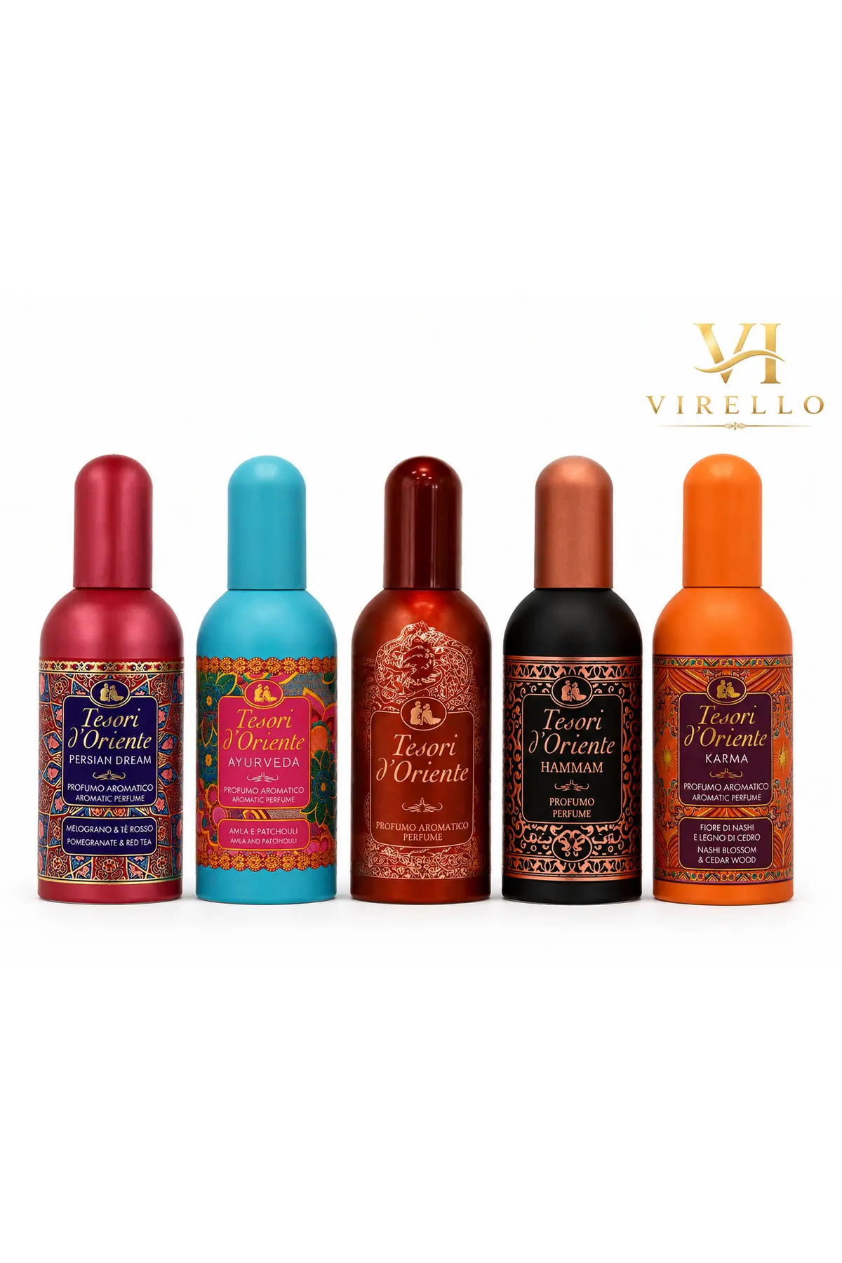 Set 5 parfumuri Tesori d’Oriente, 100 ml fiecare, arome variate