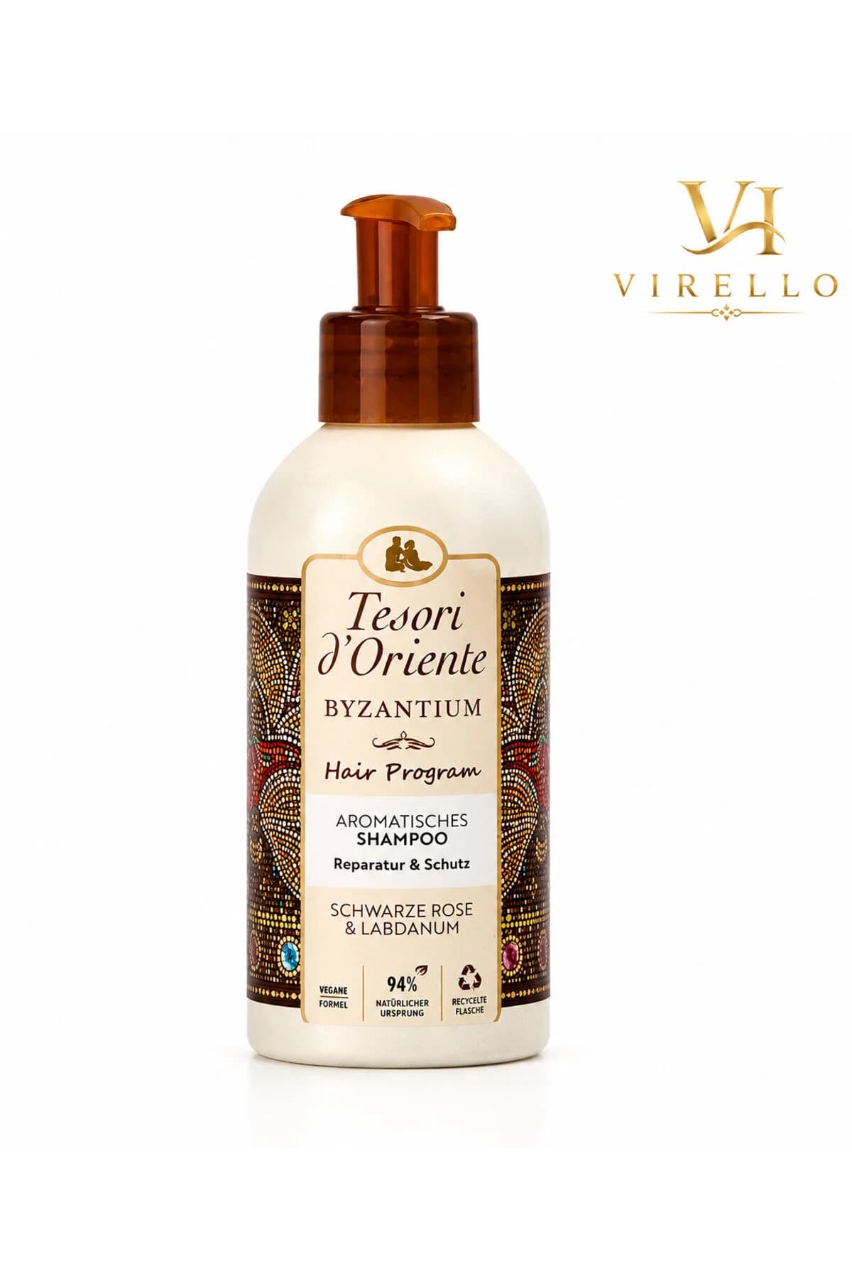 Șampon Tesori d’Oriente Byzantium, Trandafir Negru & Labdanum 250 ml