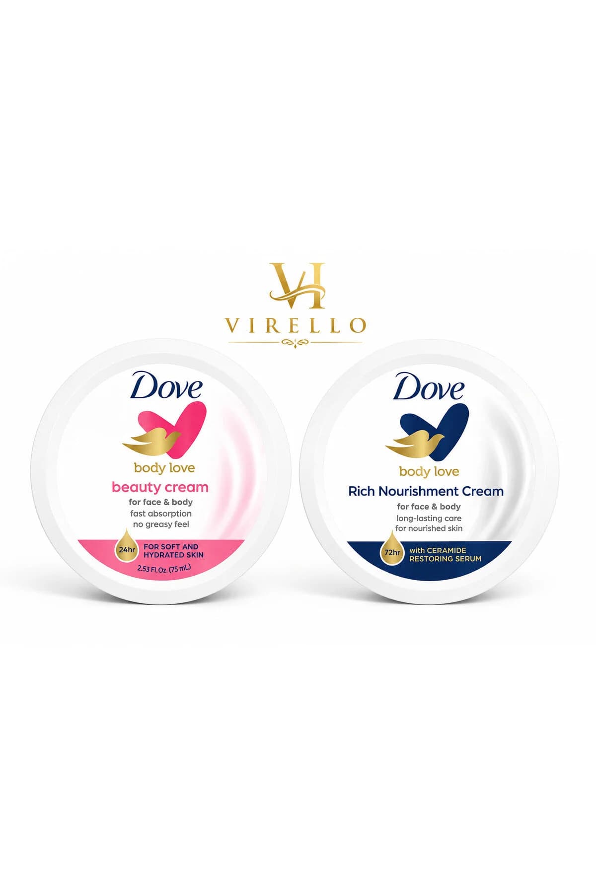 Set Cremă pentru Față și Corp 2X75 ml Body Love