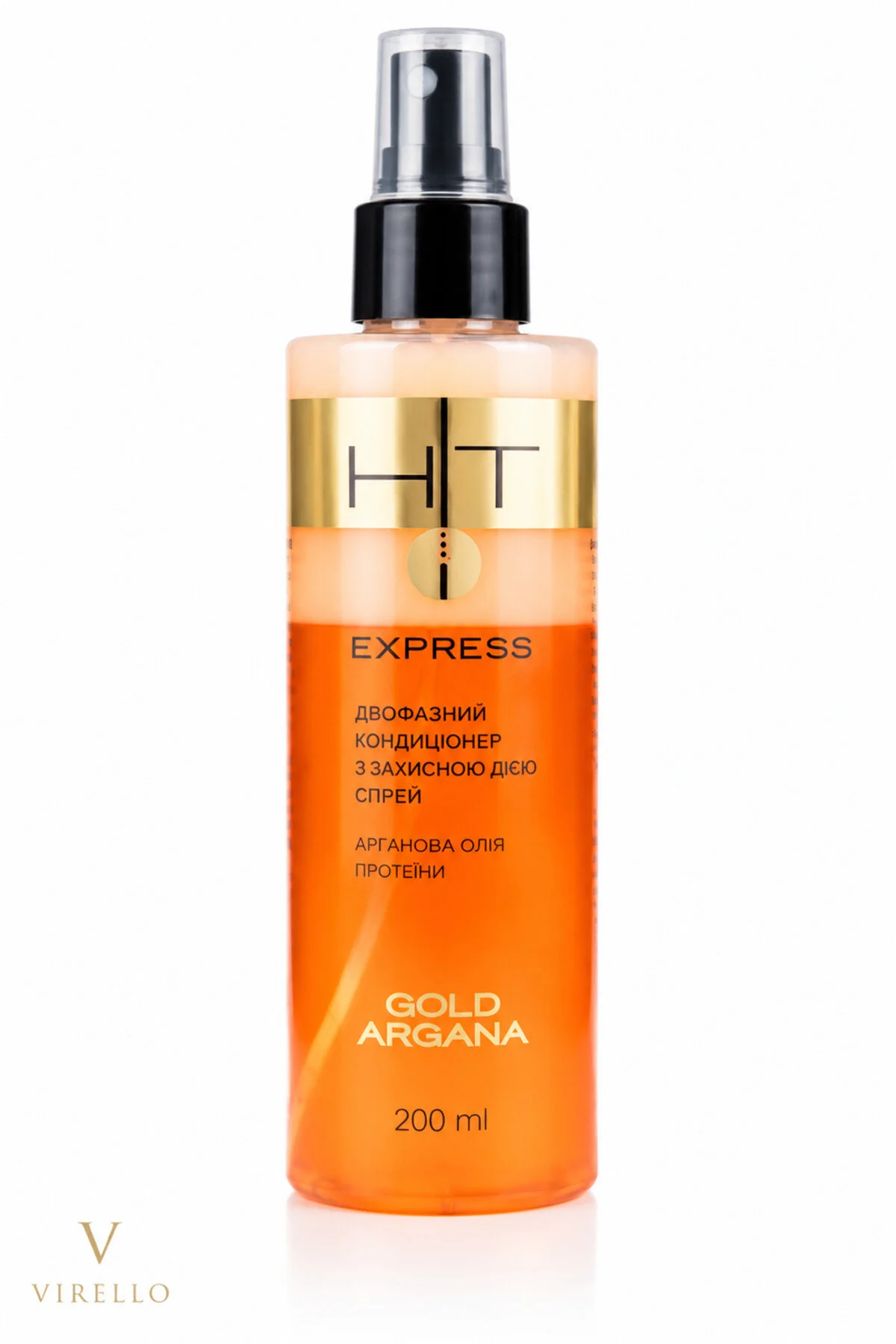 Balsam Bifazic Spray HIT Express Gold Argana, cu Ulei de Argan și Proteine, 200 ml