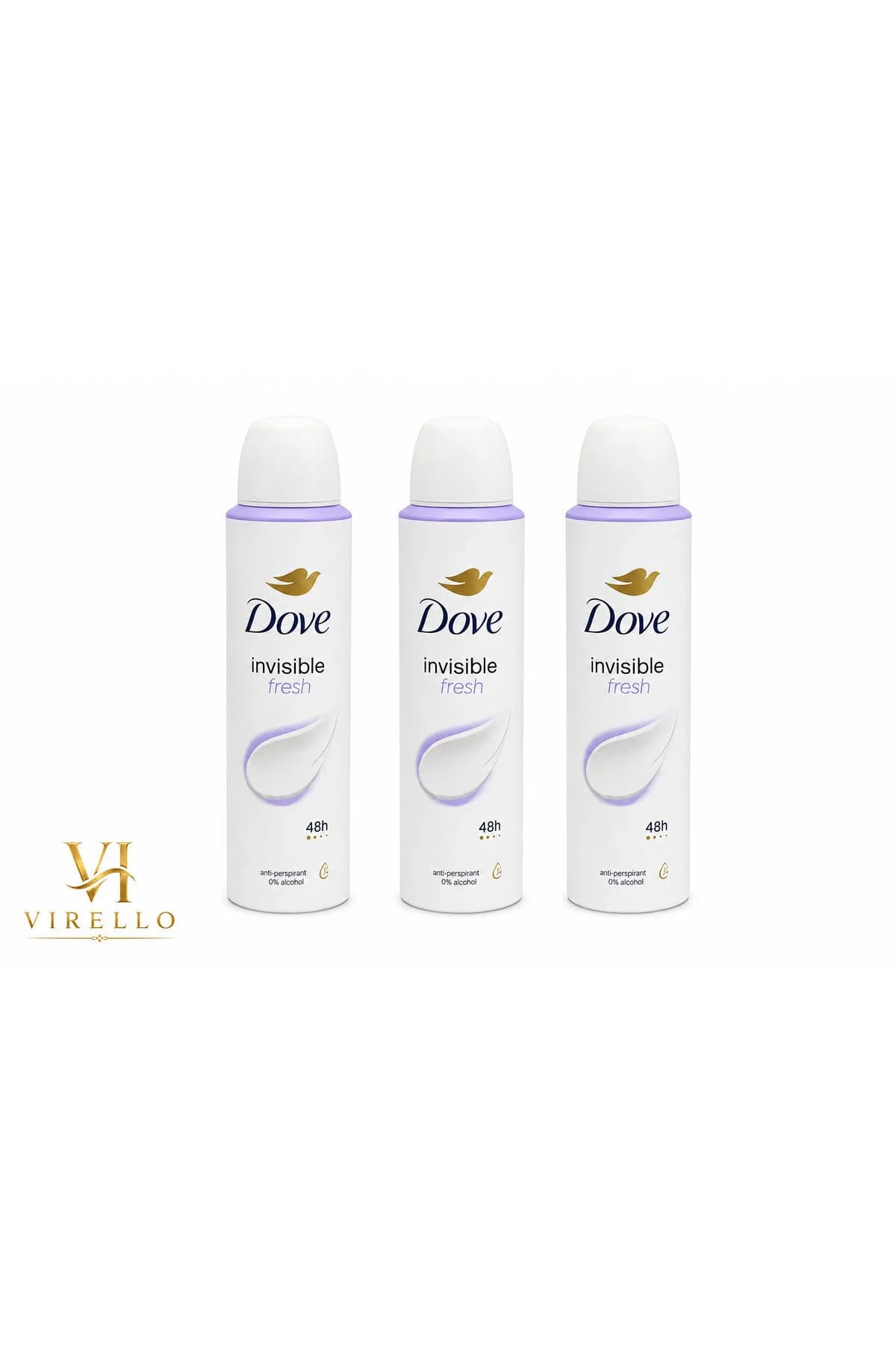 Set 3 x Deodorant Spray Invisible Fresh, Antiperspirant, Protecție 48h
