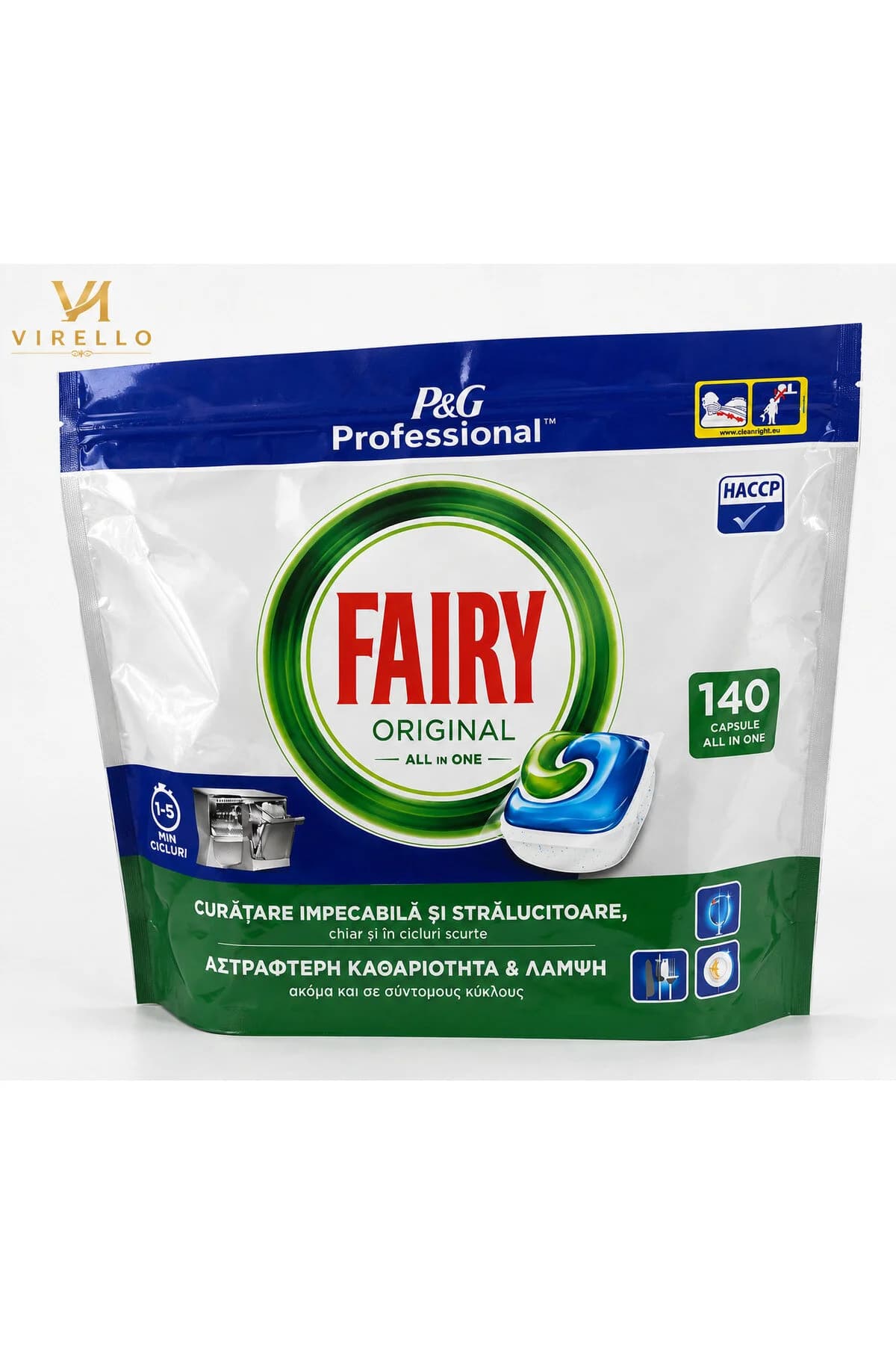 Professional Original All in One – Capsule pentru Mașina de Spălat Vase, 140 Bucăți