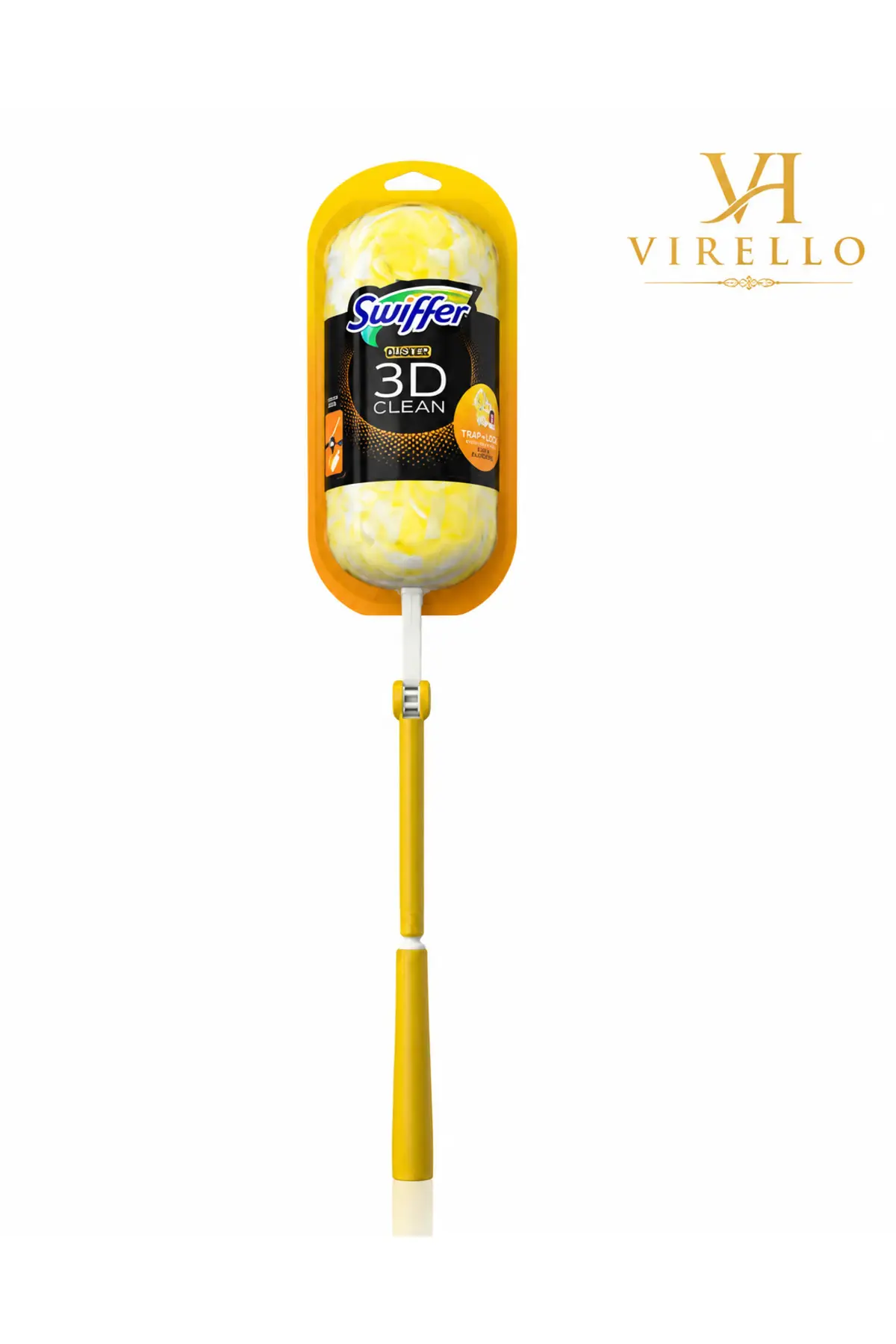 Duster 3D Clean – Pămătuf pentru Praf cu Mâner, Tehnologie Trap & Lock