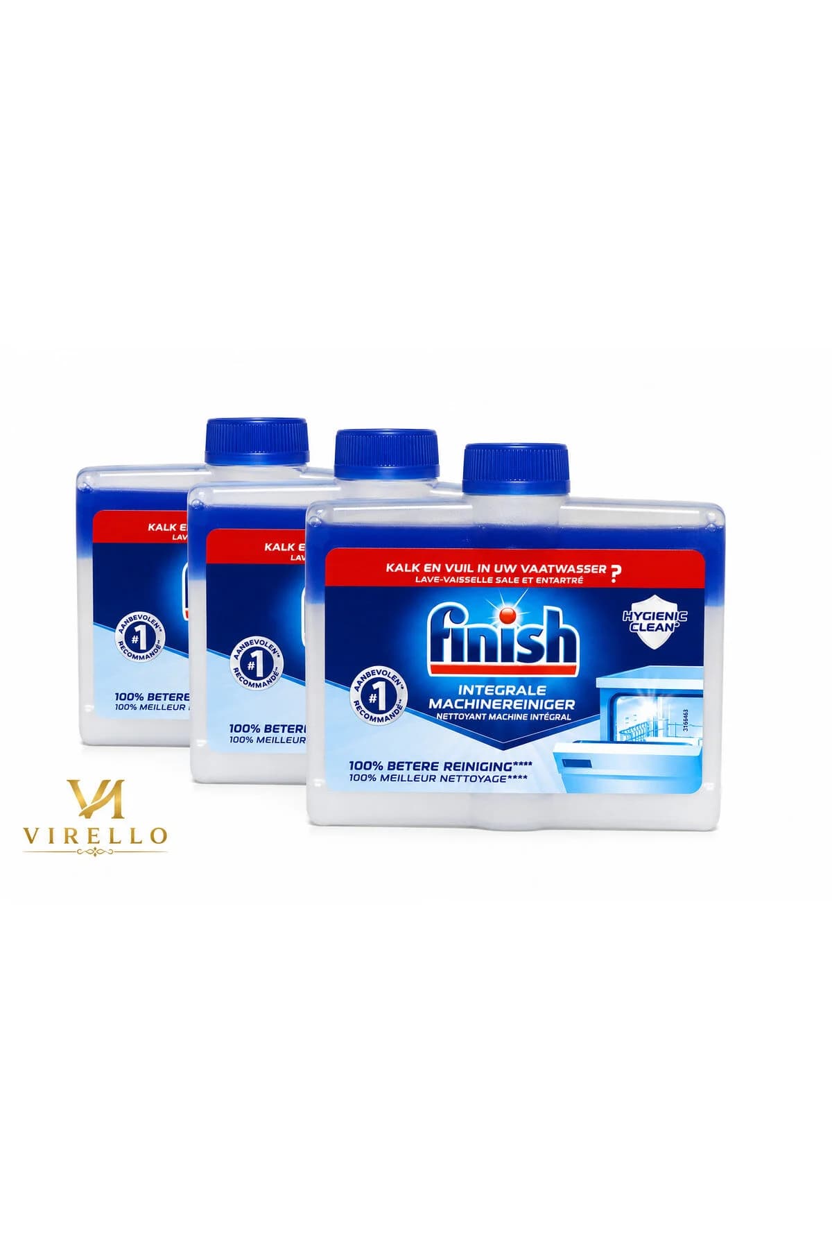 Set 3 x Hygienic Clean – Soluție pentru Curățarea Mașinii de Spălat Vase