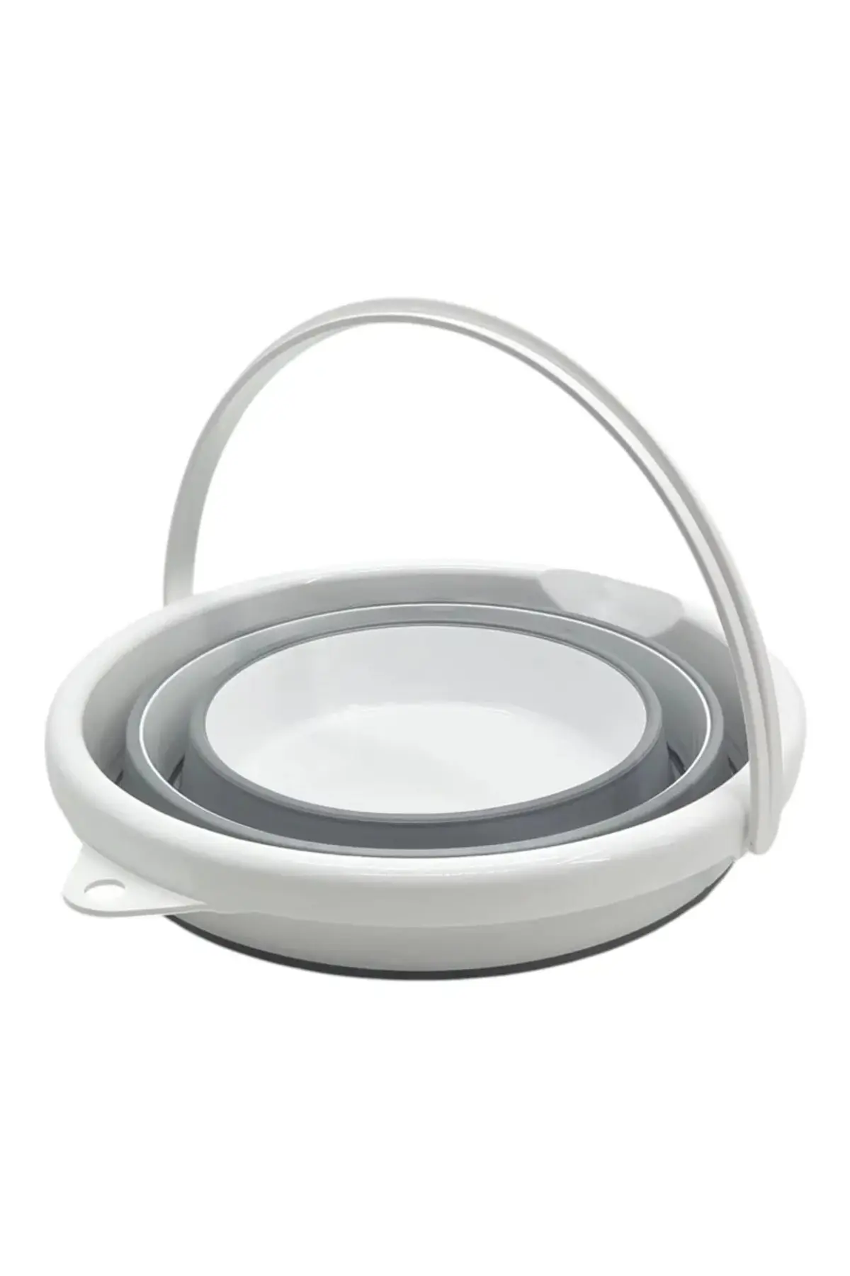 Găleată pliabilă din silicon de 6.5L cu mâner ergonomic, compactă pentru camping, curățenie, călătorii și uz casnic