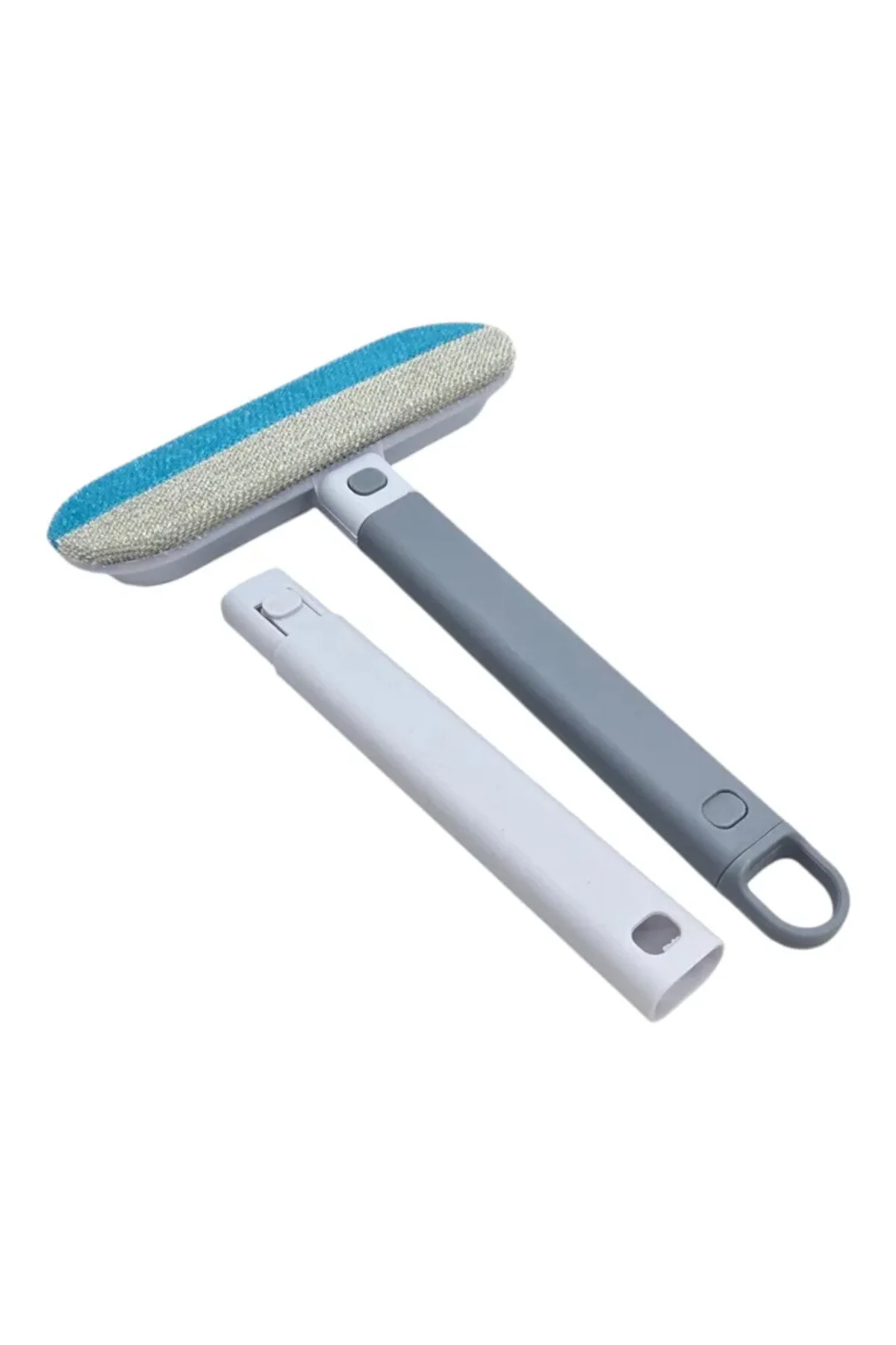 Mop pentru curățarea geamurilor cu lamă de cauciuc și burete absorbant