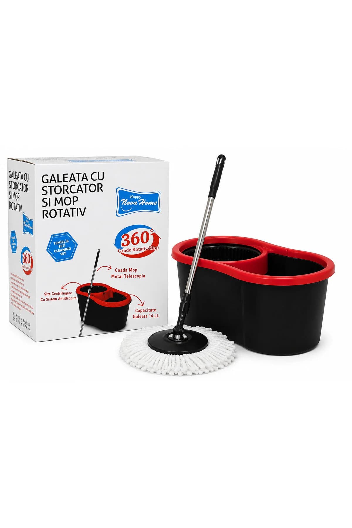 HOME SET GALEATA CU MOP ROTATIV ECONOMIC 14L 1014