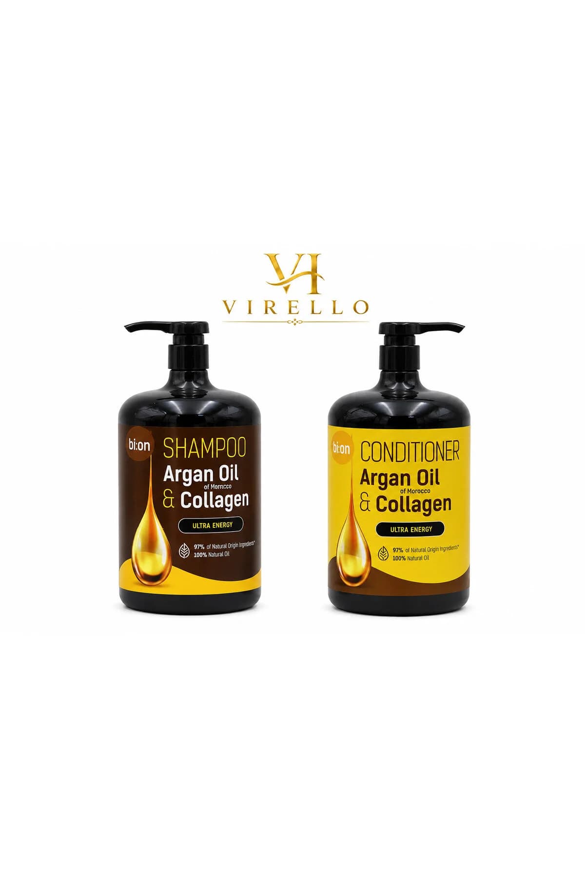 Set Șampon + Balsam Bi:on Argan Oil & Collagen, Îngrijire Păr, 2x946 ml