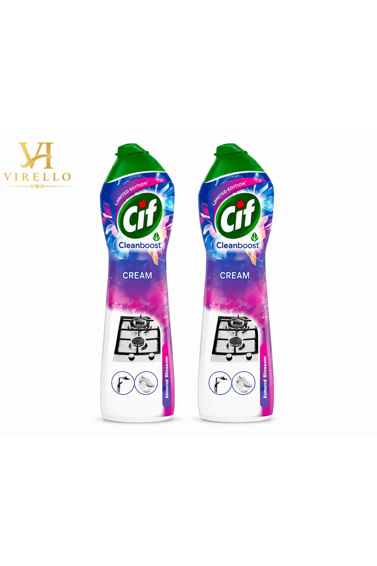 Set 2x Cleanboost Cream Almond Blossom – Cremă de Curățare Multisuprafețe, Ediție Limitată
