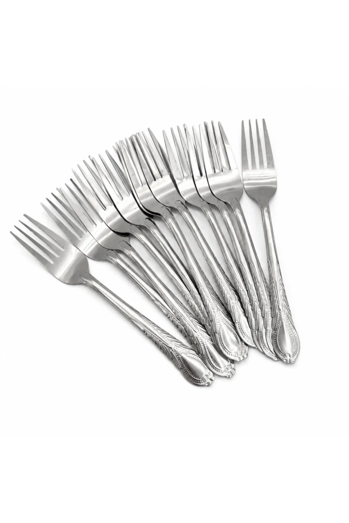 Set de tacâmuri din oțel inoxidabil, 12 piese, furculițe și linguri pentru servirea la masă, design clasic, pentru utilizare zilnică și ocazii speciale