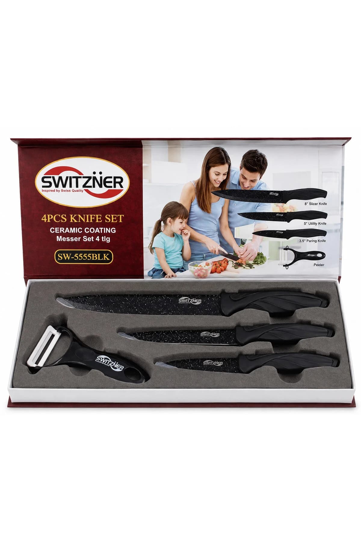 SWITZNER SET CUTITE 4PCS SW-5555-B/SW-5555-BLK