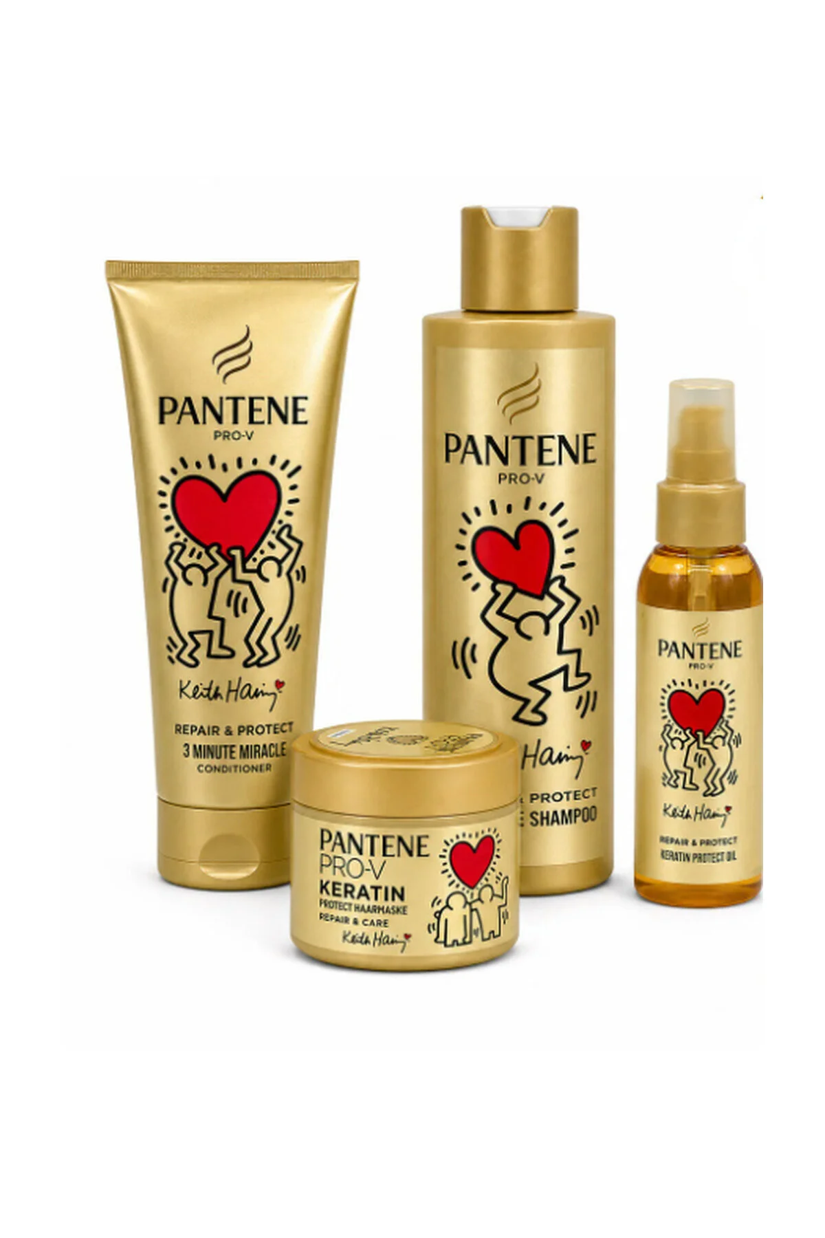 Set Pro-V Repair & Protect Keith Haring – Șampon, Balsam, Ulei si Mască