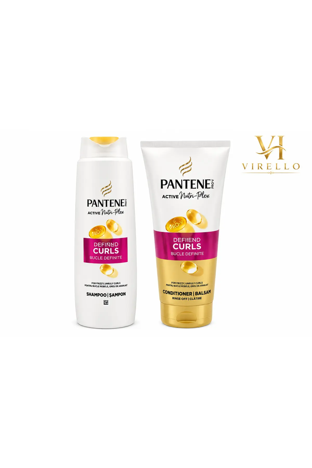 Set Pro-V Active Nutri-Plex Defined Curls – Șampon 325 ml + Balsam 200 ml, pentru Păr Creț și Ondulat