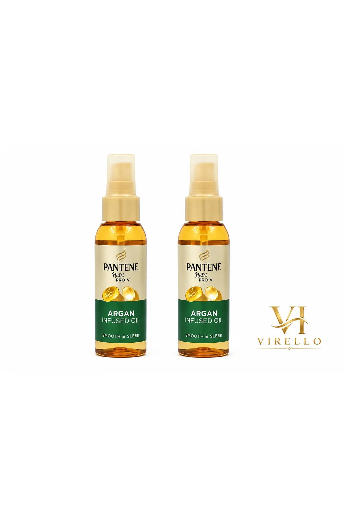 Set 2x100ml Ulei de păr Pro-V Argan Infused Oil Smooth & Sleek, cu ulei de argan