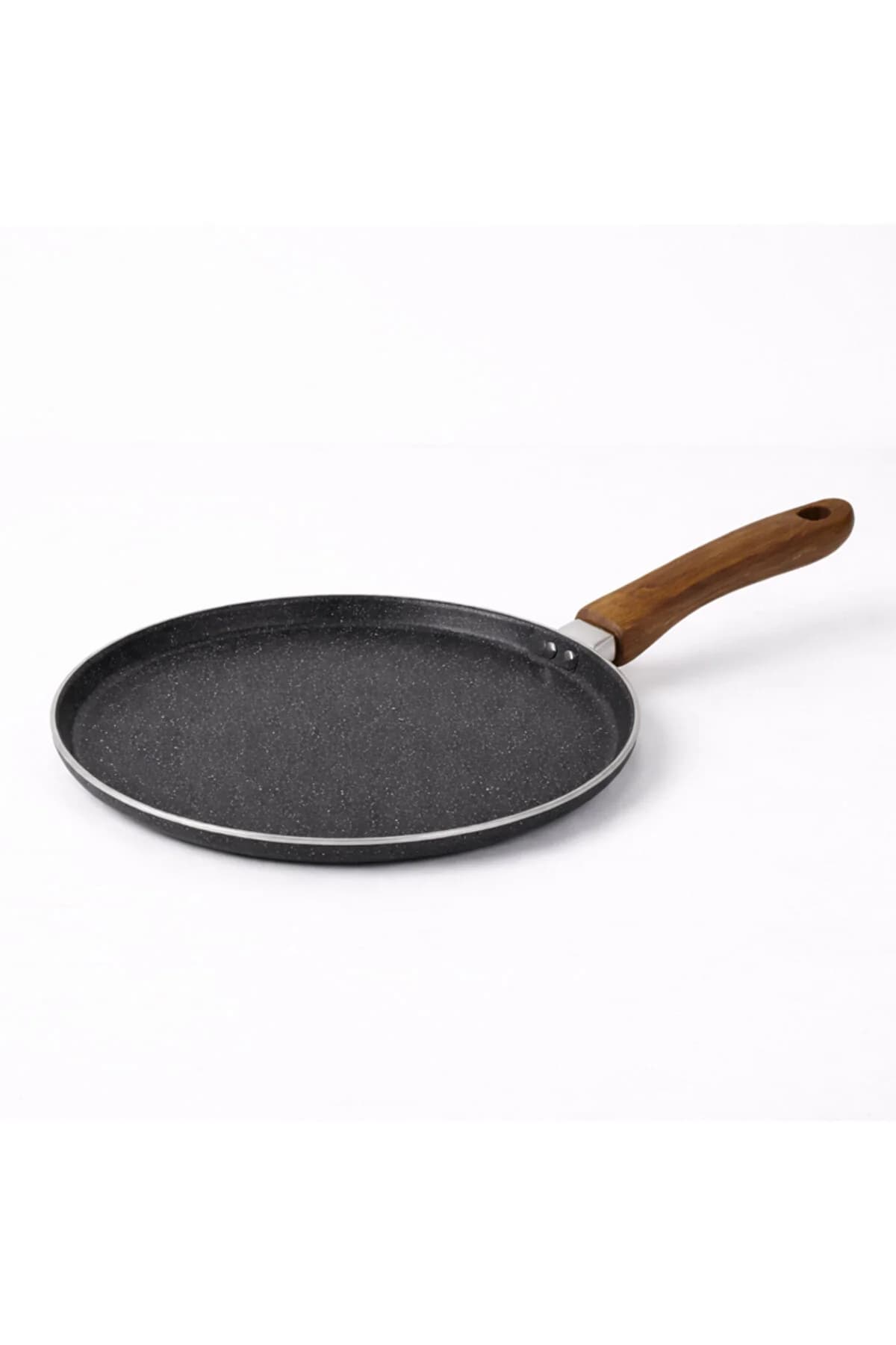 Tigaie antiaderentă pentru clătite, cu mâner ergonomic – tigaie pentru clătite, pentru mese rapide, suprafață uniformă, design subțire pentru o gătire precisă