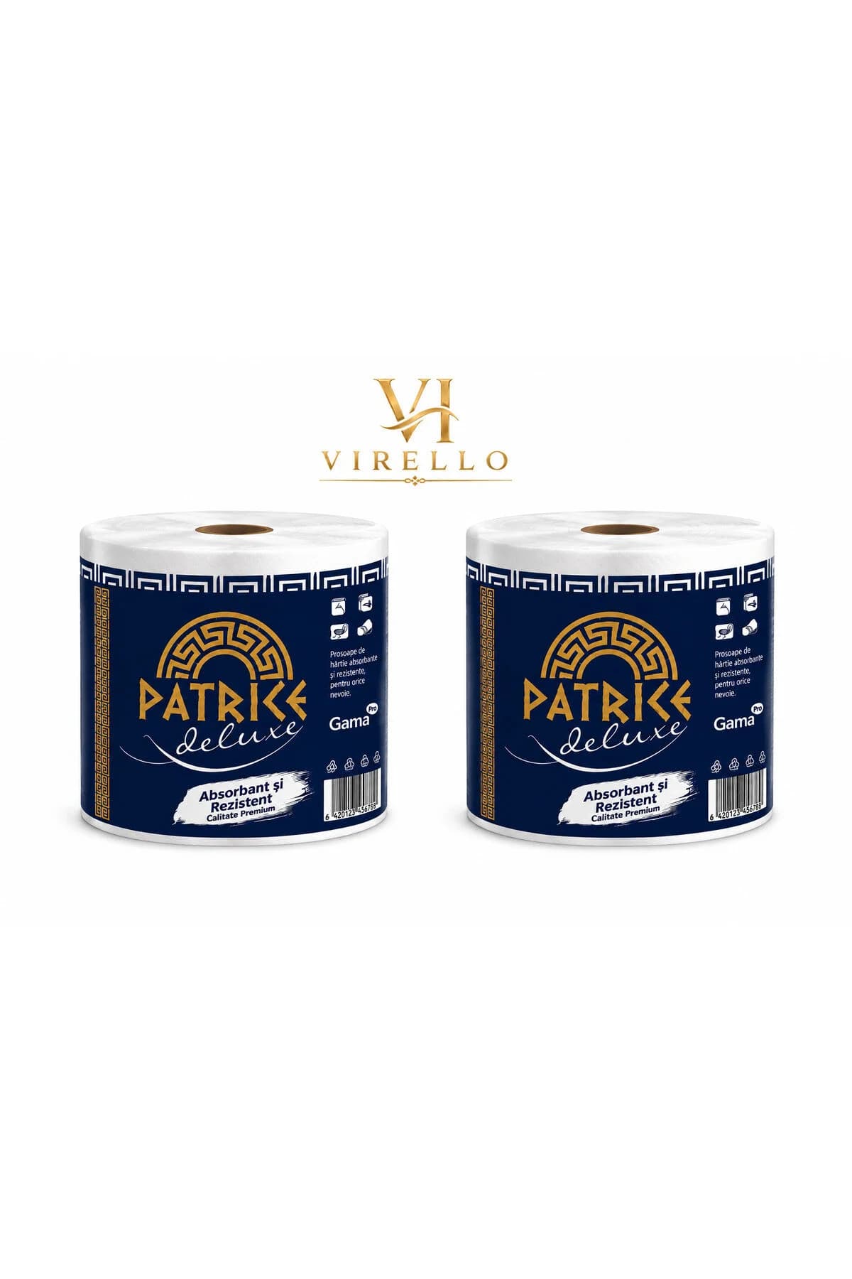 Set 2 x Deluxe Prosop de Bucătărie, 1 Rolă/Pachet, Absorbant și Rezistent