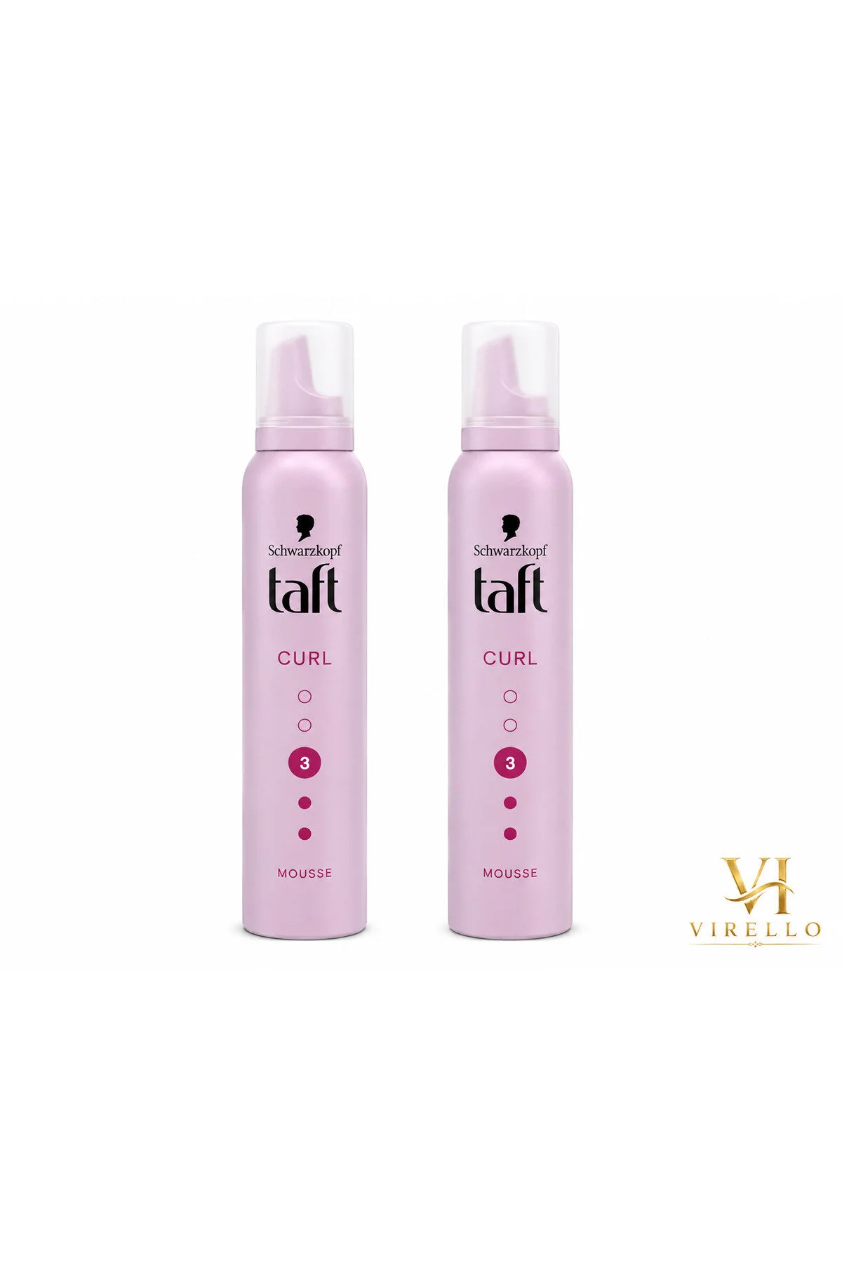 Set 2x200 ml Spume de Păr Schwarzkopf Curl, Fixare Nivel 3, pentru Bucle Definite