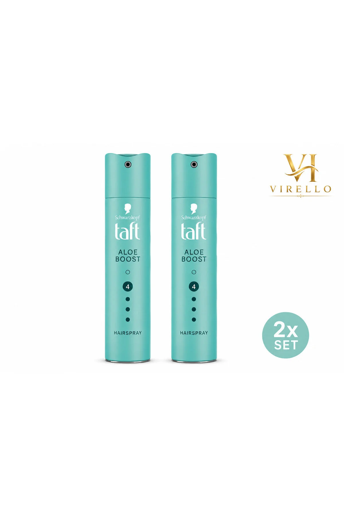 Set 2 x Fixativ de Păr Schwarzkopf Aloe Boost, Fixare 4, 250 ml/Buc