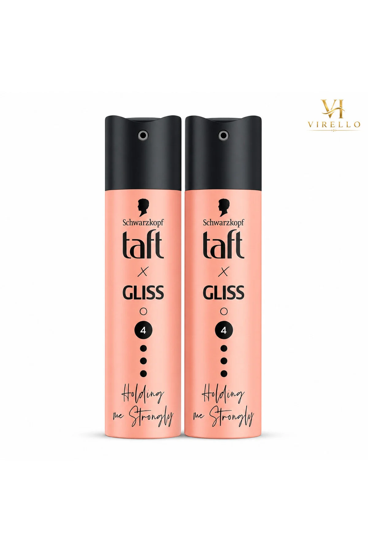 Set 2 Fixativ de Păr Taft x Gliss Holding Me Strongly, Fixare Nivel 4, 250 ml/buc – 500 ml
