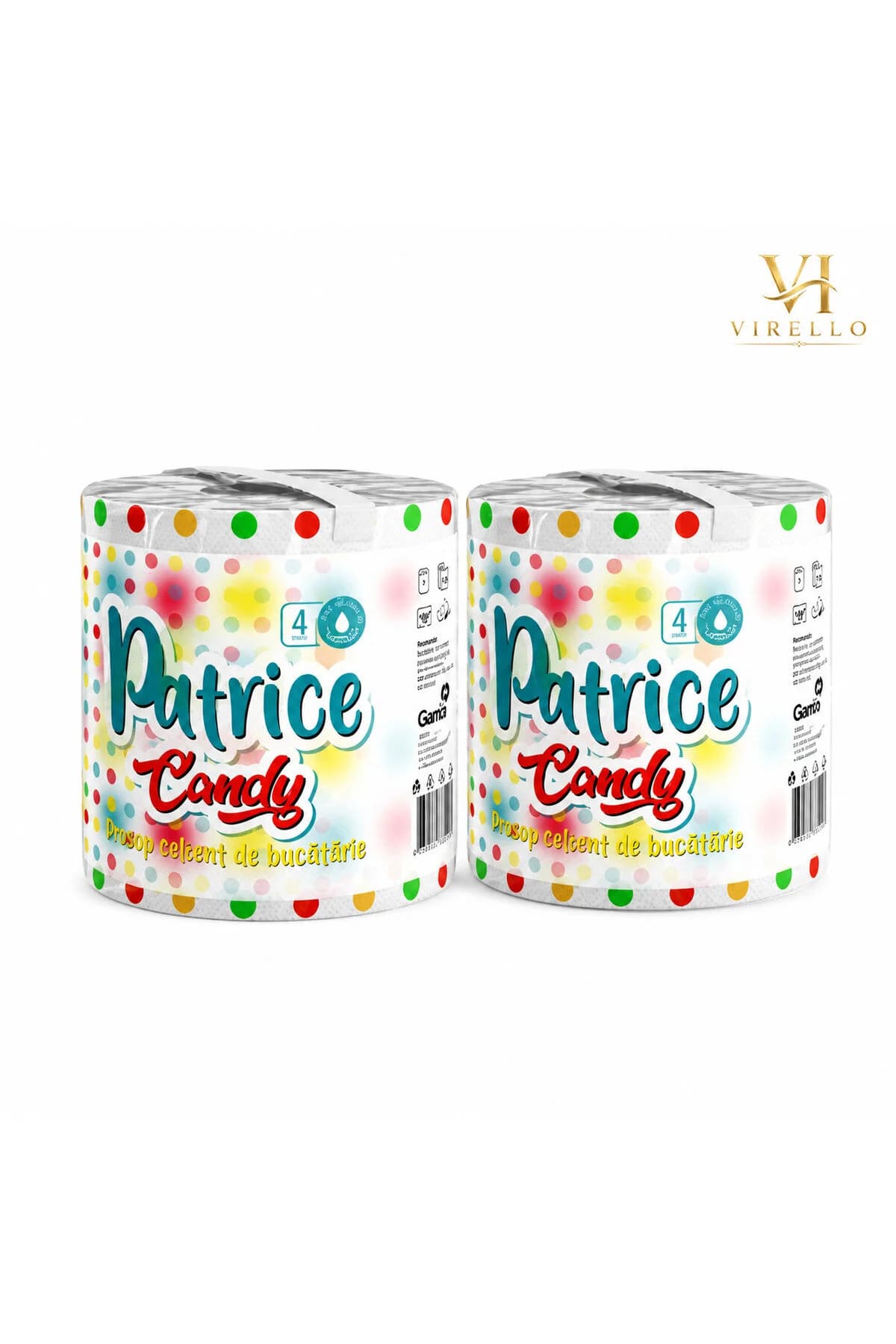 Set 2 Prosoape de Bucătărie Pătrice Candy Color, 4 Straturi, Super Absorbante