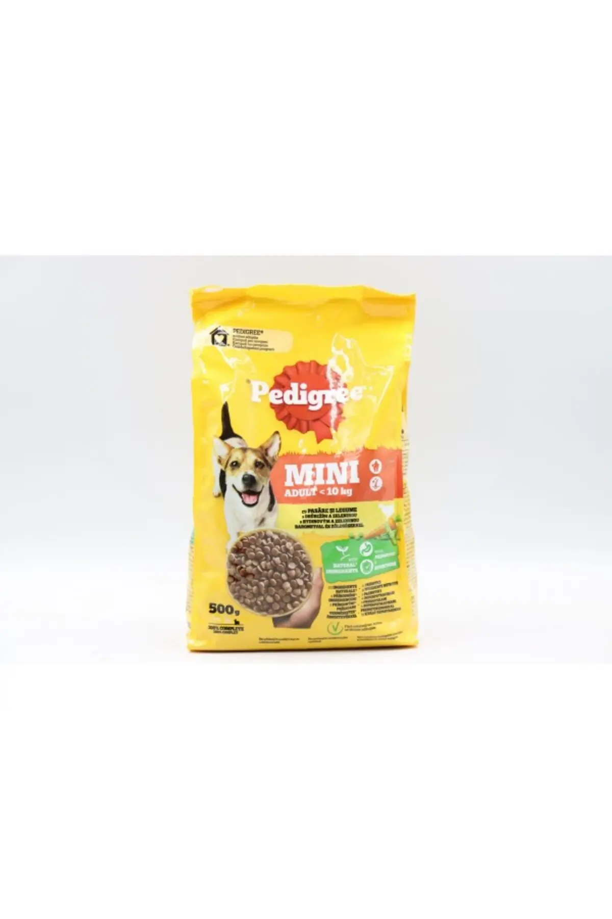 Hrană pentru câini Mini Adult Pui și Legume 500g