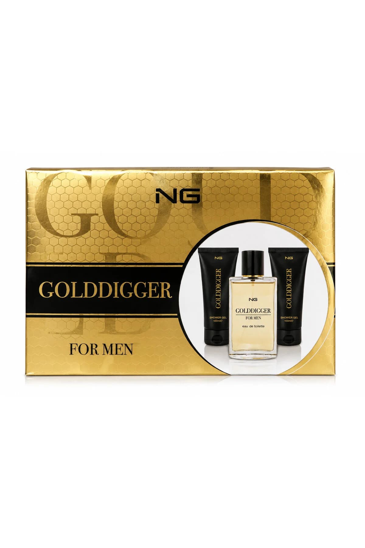 NG Golddigger For Men – Set Cadou Bărbați, EDP 100 ml + Gel de Duș 100 ml