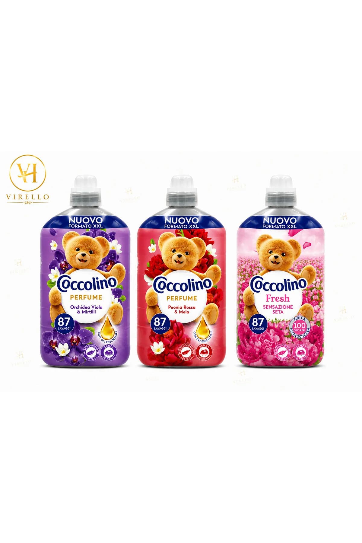 Set 3 x Balsam de Rufe Concentrat, 1827 ml, 87 spălări, Arome Diverse
