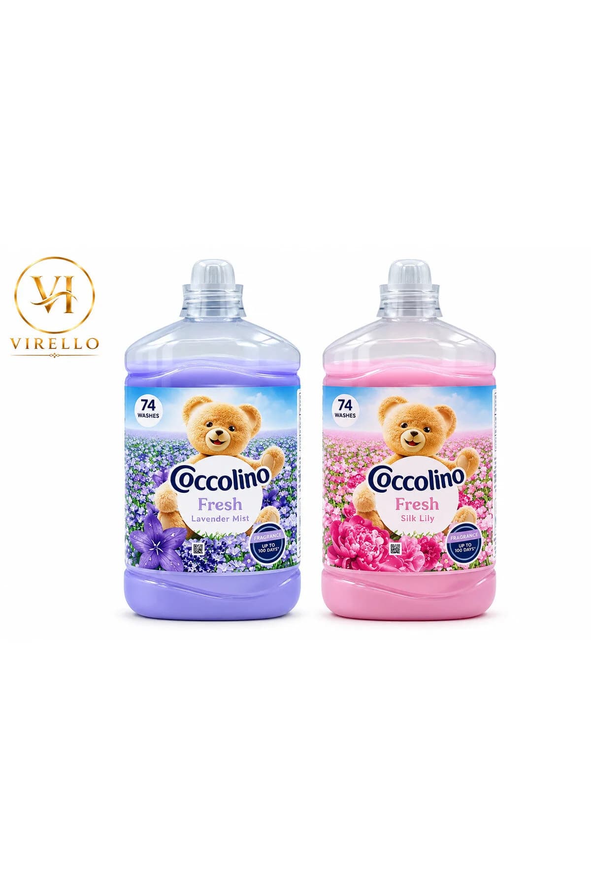 Set 2 Balsamuri de Rufe Fresh Lavender Mist & Silk Lily, 1,702 L fiecare, 74 Spălări