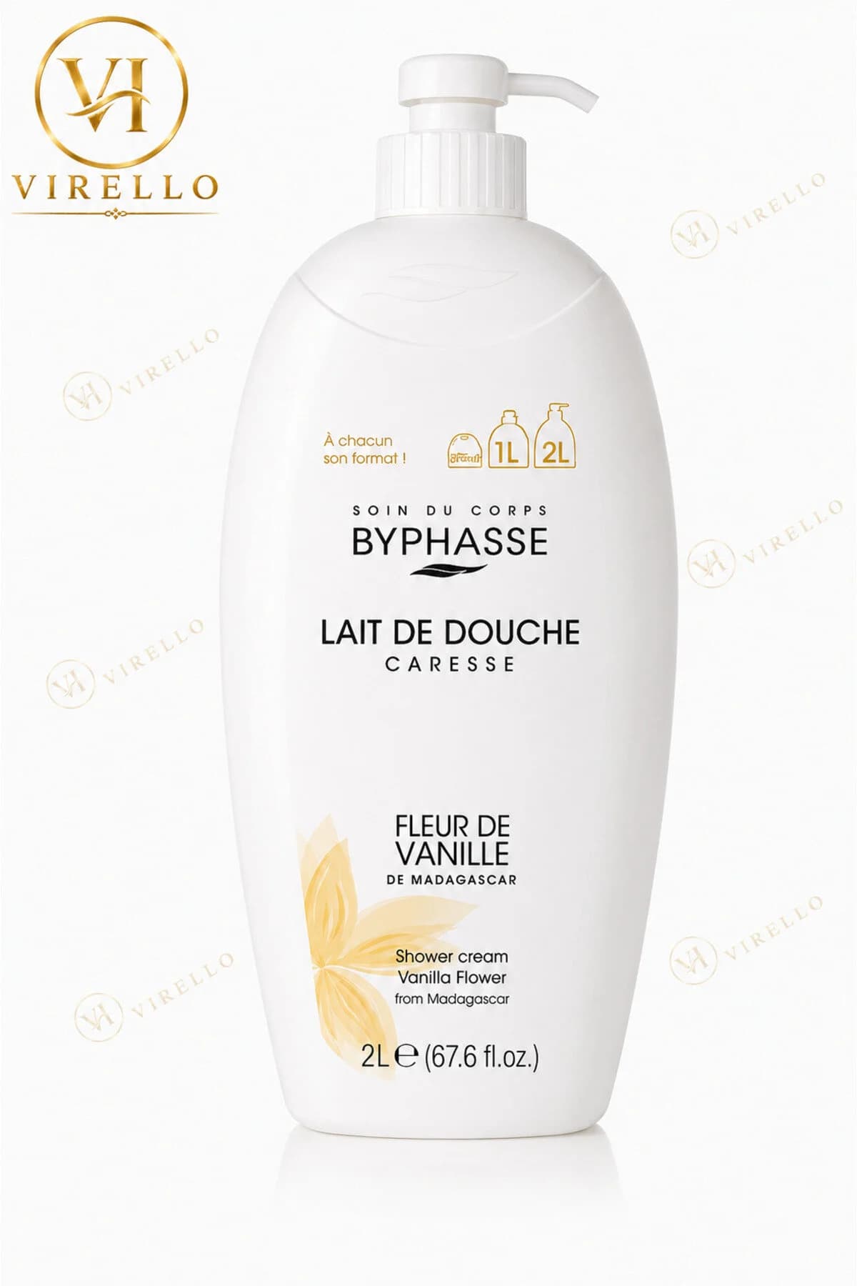 Lait de Douche Caresse Fleur de Vanille – Cremă de Duș cu Floare de Vanilie din Madagascar, 2 L