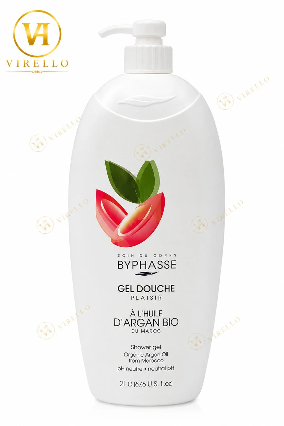 Gel de Duș Plaisir cu Ulei de Argan Bio, 2 L