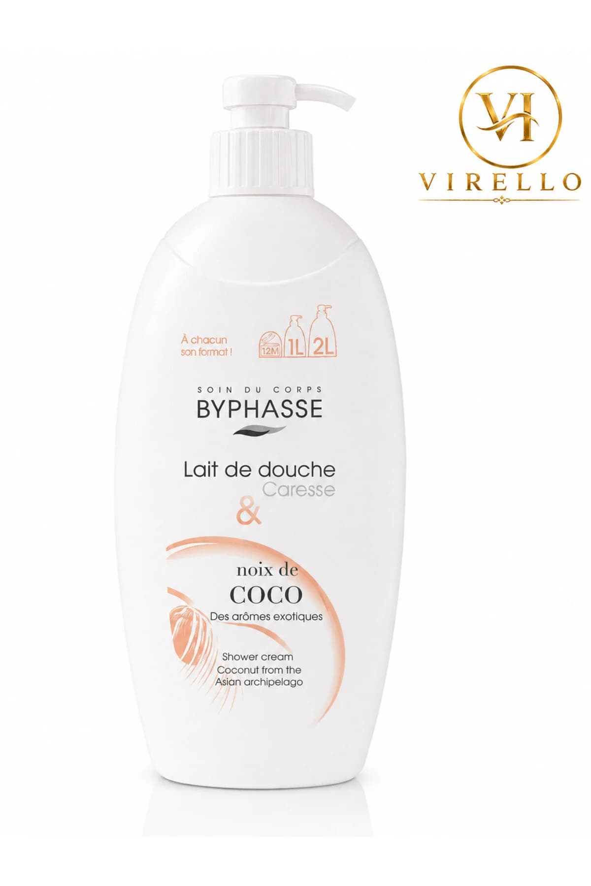 Lait de Douche Caresse Noix de Coco – Cremă de duș cu cocos, 1 L