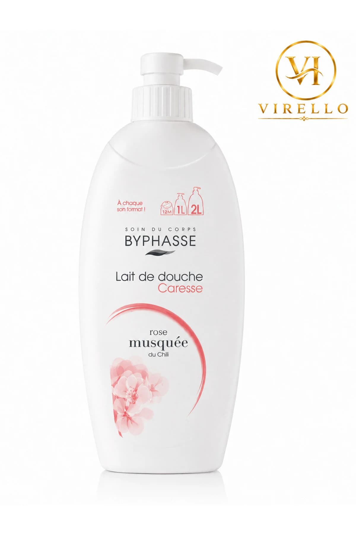 Lait de Douche Caresse Rose Musquée du Chili – Cremă de duș, 1 L