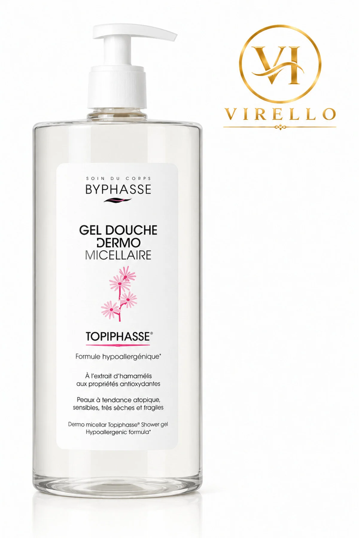 Topiphasse Gel de Duș Dermo Micelar, Formulă Hipoalergenică, 1 L