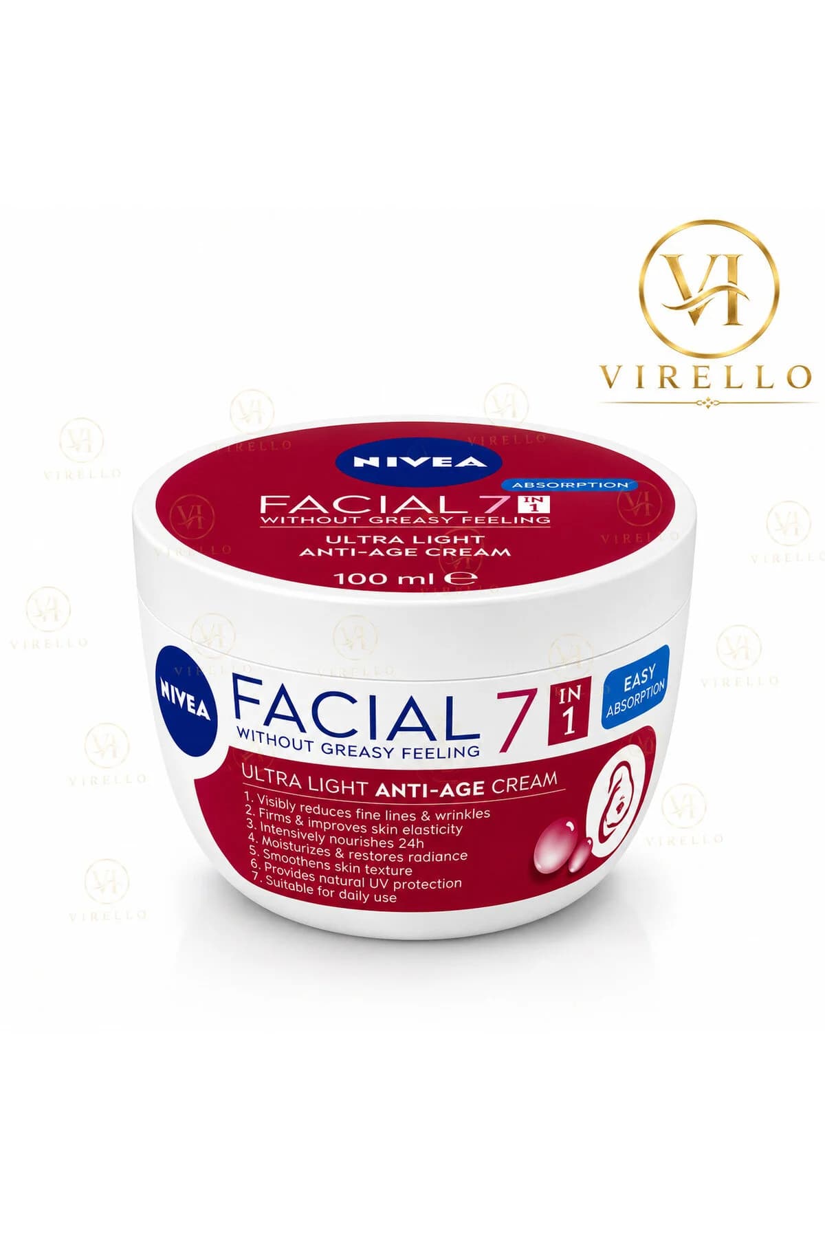 Facial 7in1 Cremă de Față Anti-Age Ultra Light, 100 ml