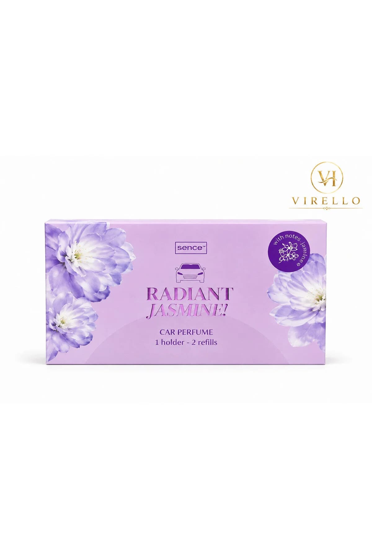Odorizant Auto Radiant Jasmine, 1 Suport + 2 Rezerve