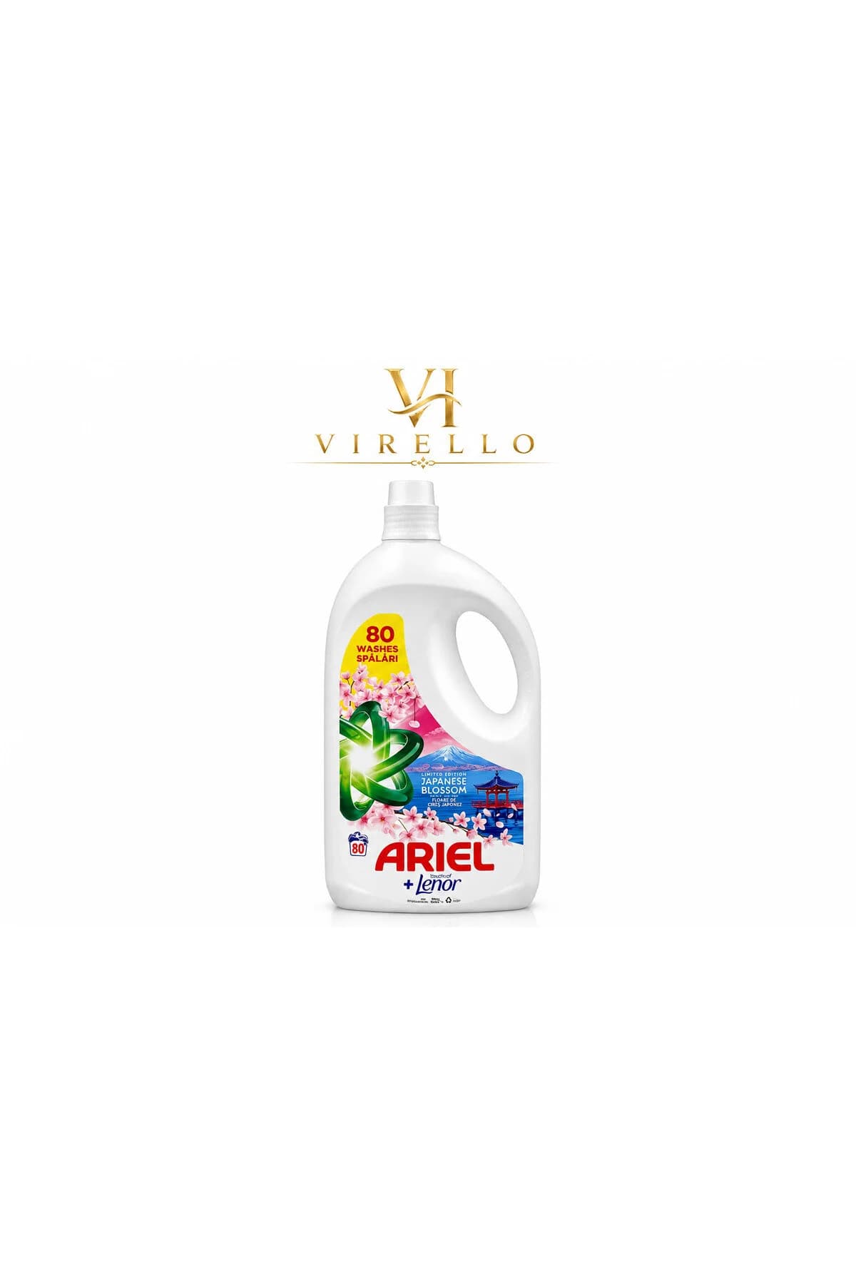 Detergent lichid Arieel + Lenor Japanese Blossom, 80 spălări, ediție limitată