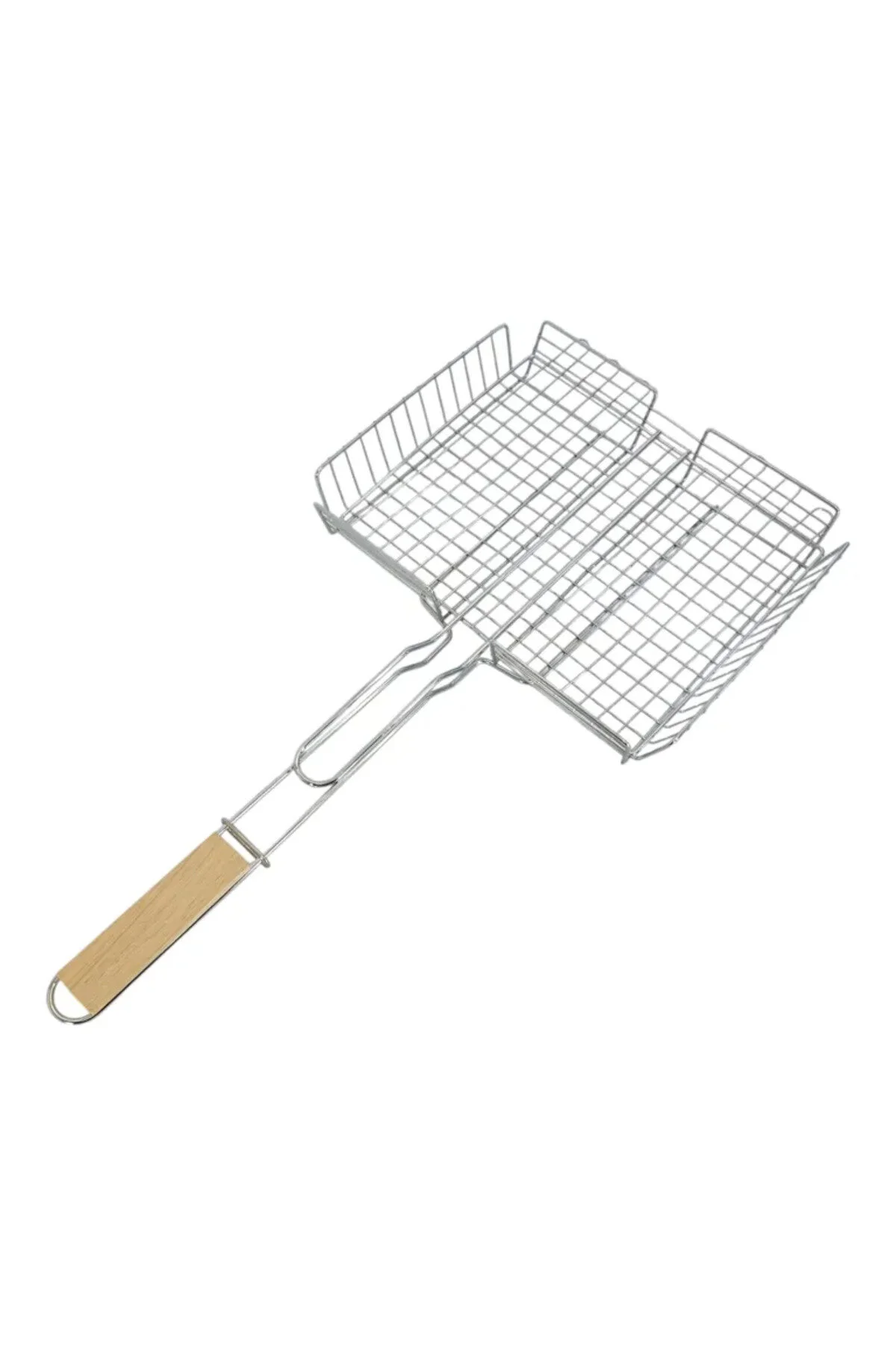 Coș de grătar pentru carne de 32 cm, grătar metalic pentru prepararea cărnii și a legumelor