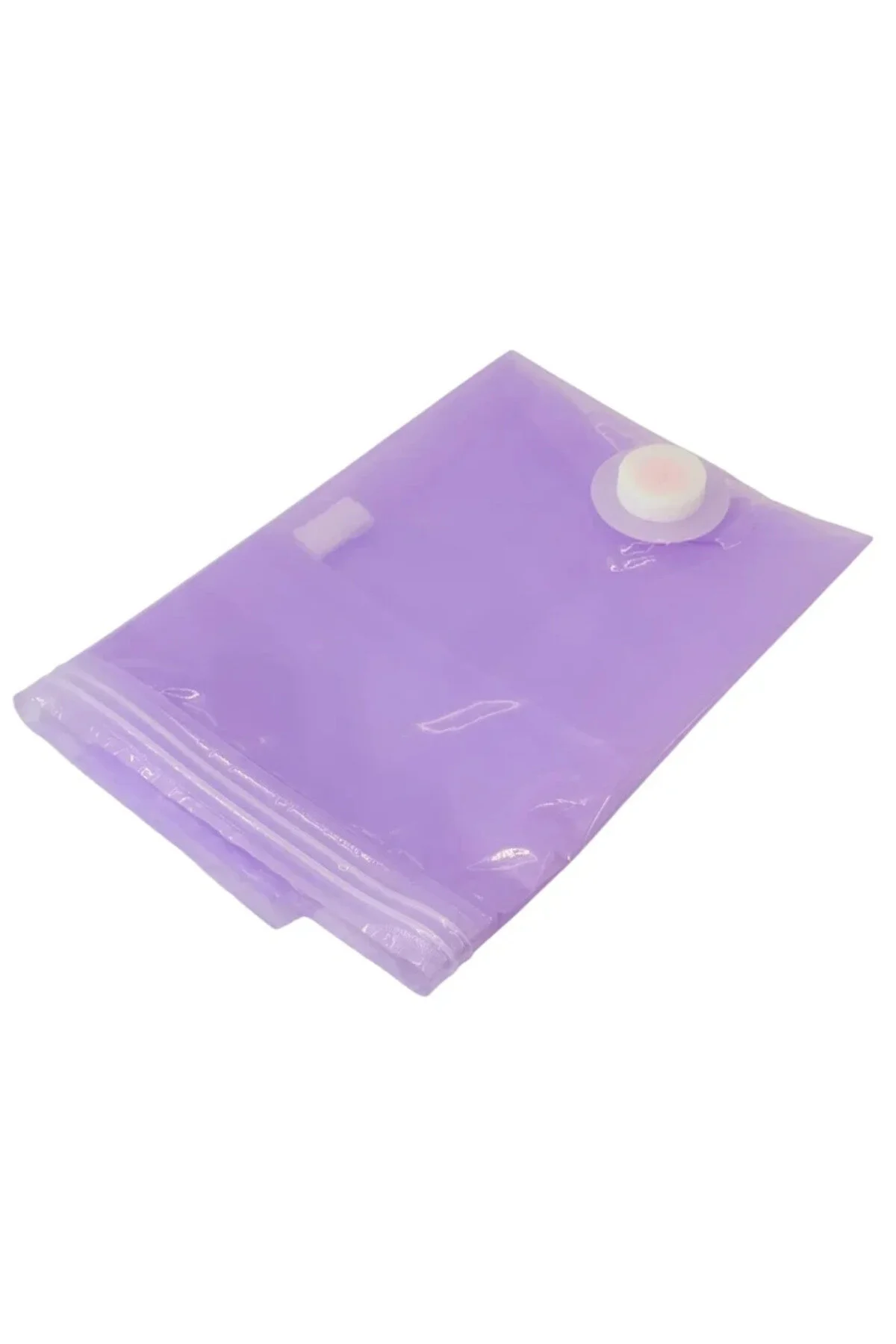 Sac de depozitare sub vid, din plastic transparent, 50x60 cm, compresie prin vid, etanș, reutilizabil, protecție anti-miros și anti-umiditate, ideal pentru haine, pături, perne și textile sezoniere.