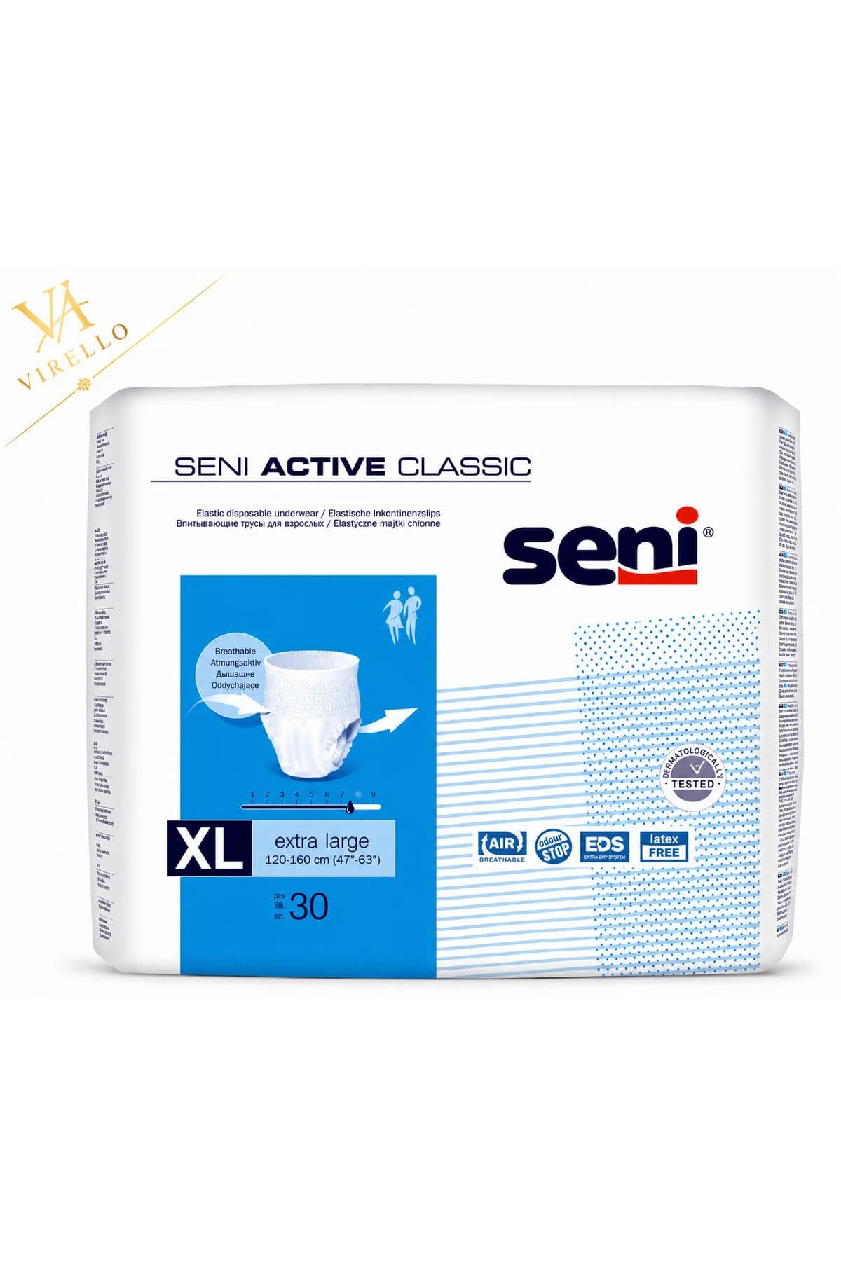 Active Classic Extra Large XL – Chiloți absorbanți pentru incontinență, 30 bucăți