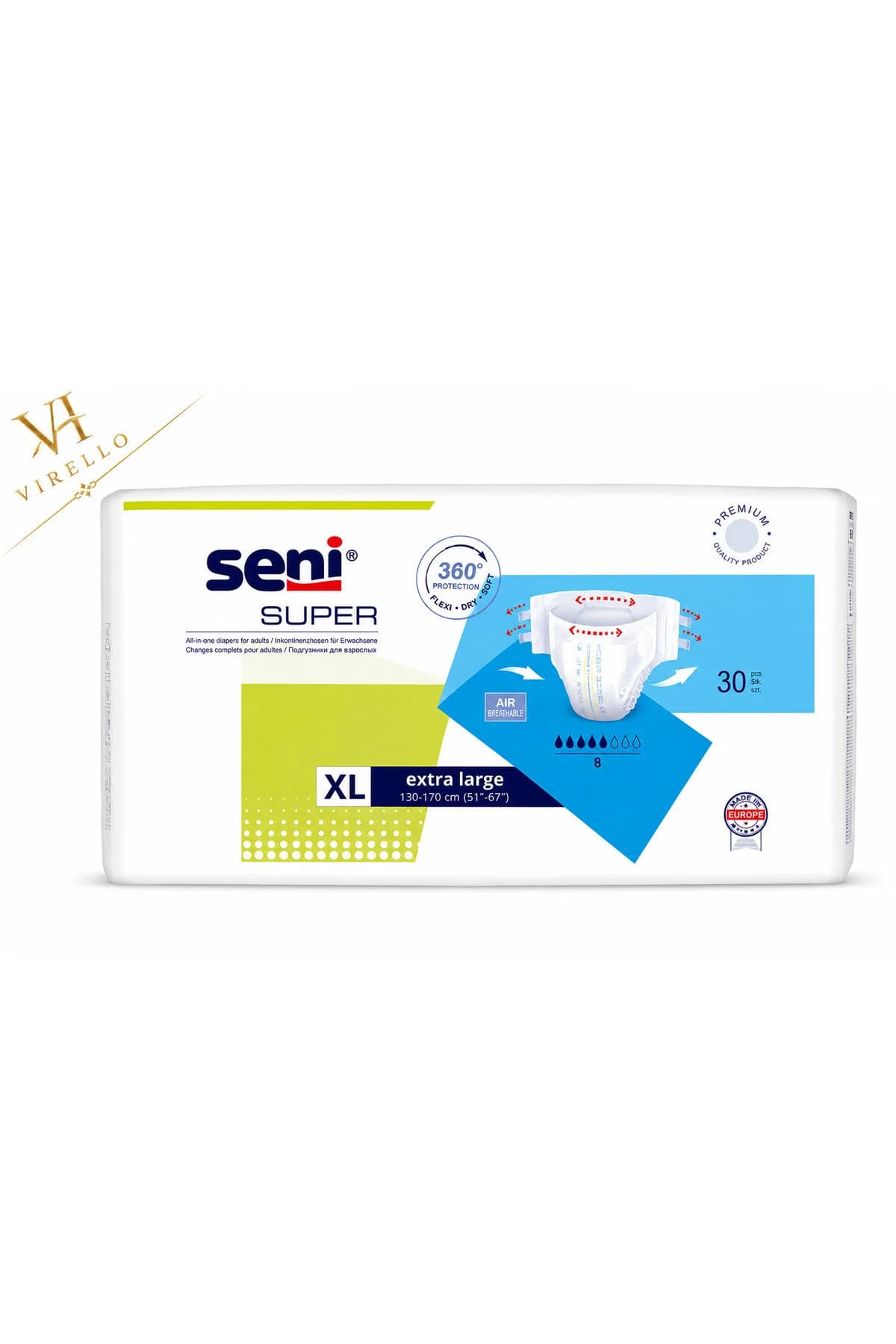 Super XL Extra Large – Absorbant, 30 bucăți