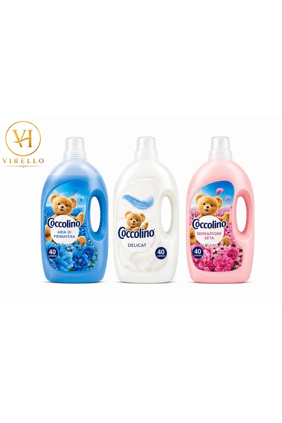 Set 3 x Balsam de Rufe, 3 L, 40 Spălări, Arome Diferite