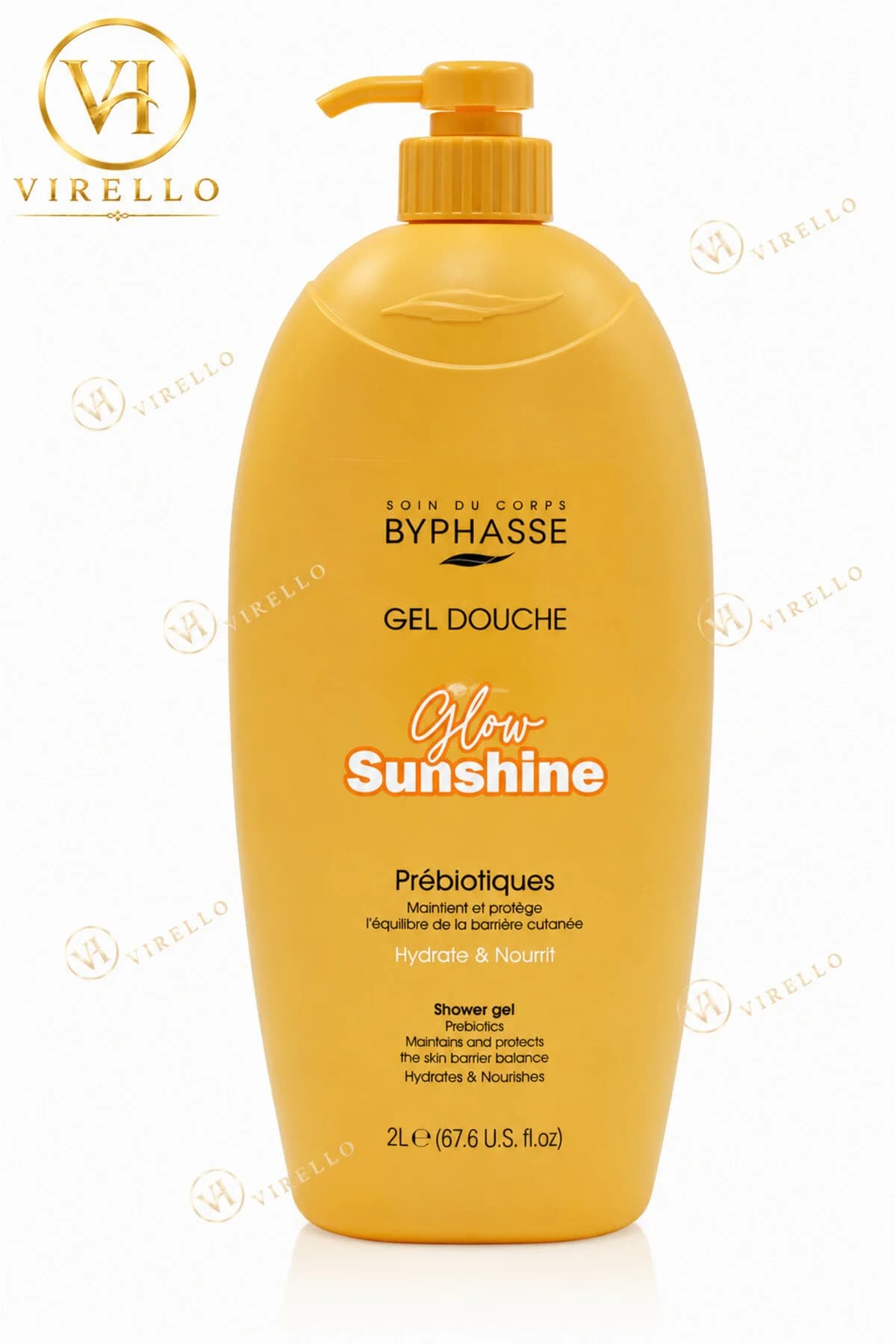 Glow Sunshine Gel de Duș cu Prebiotice, Hidratant și Hrănitor, 2 L